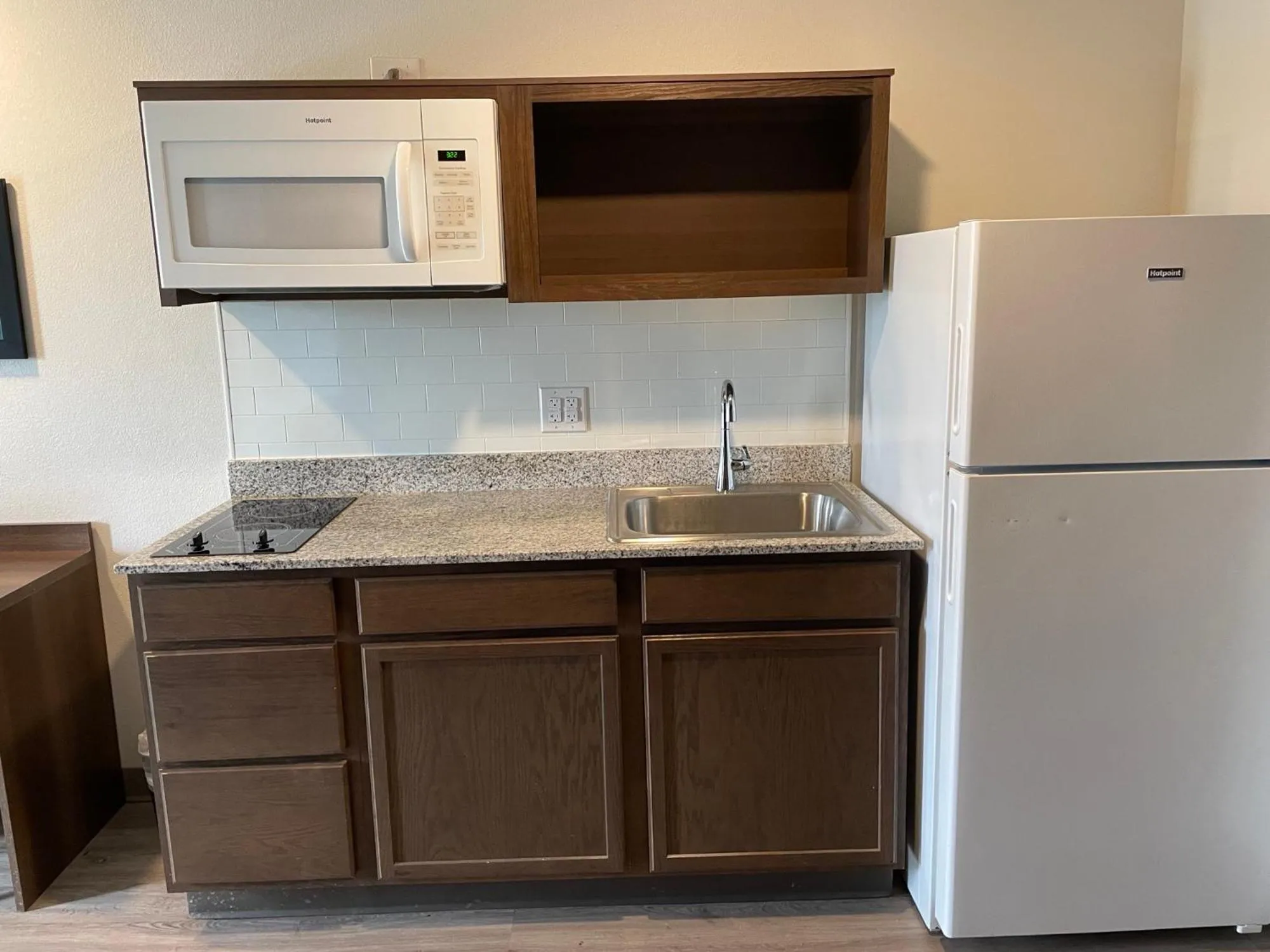 Kitchen or kitchenette in WoodSpring Suites Detroit Madison Heights