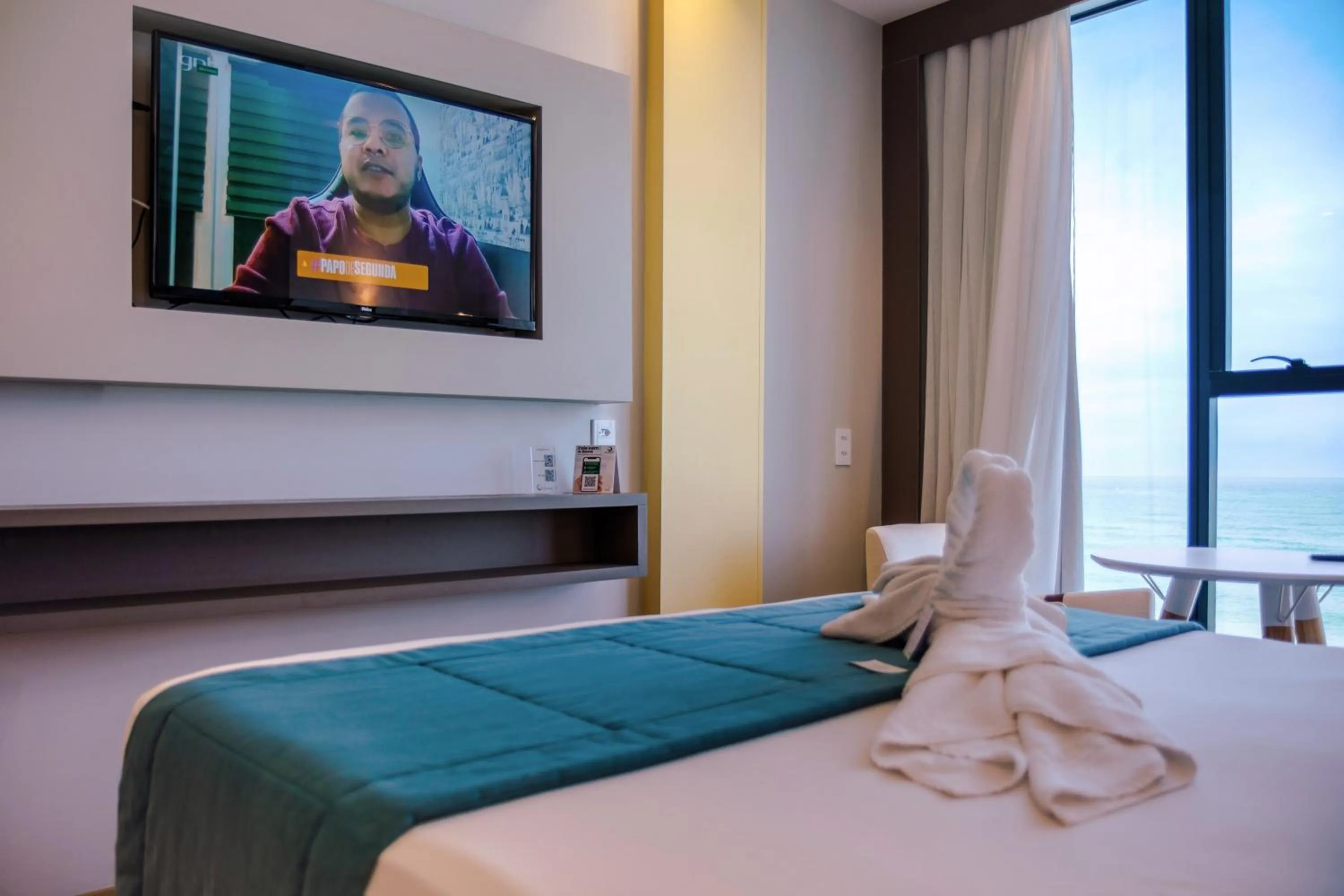 TV and multimedia, Bed in Hotel Água de Coco