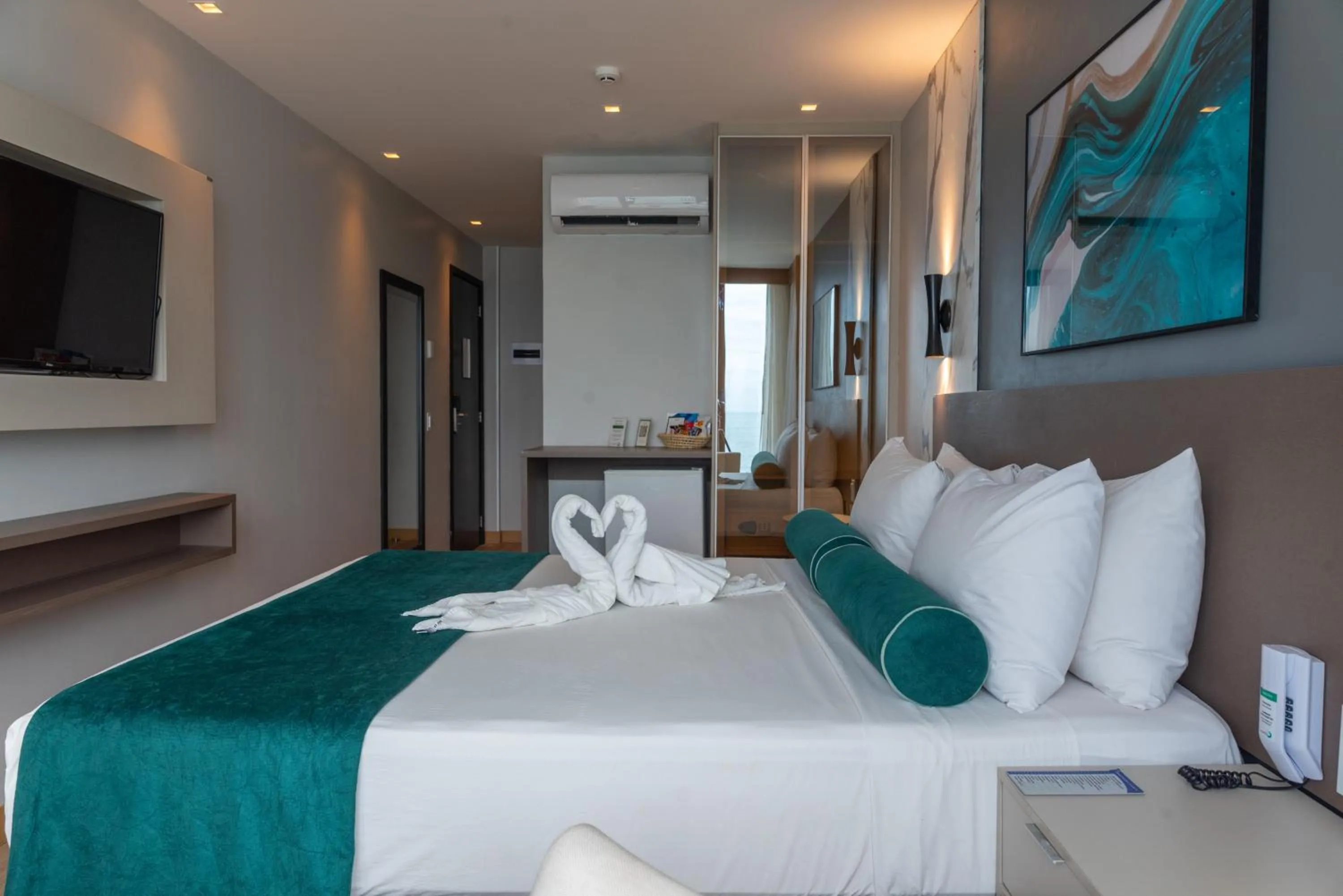 Bed in Hotel Água de Coco