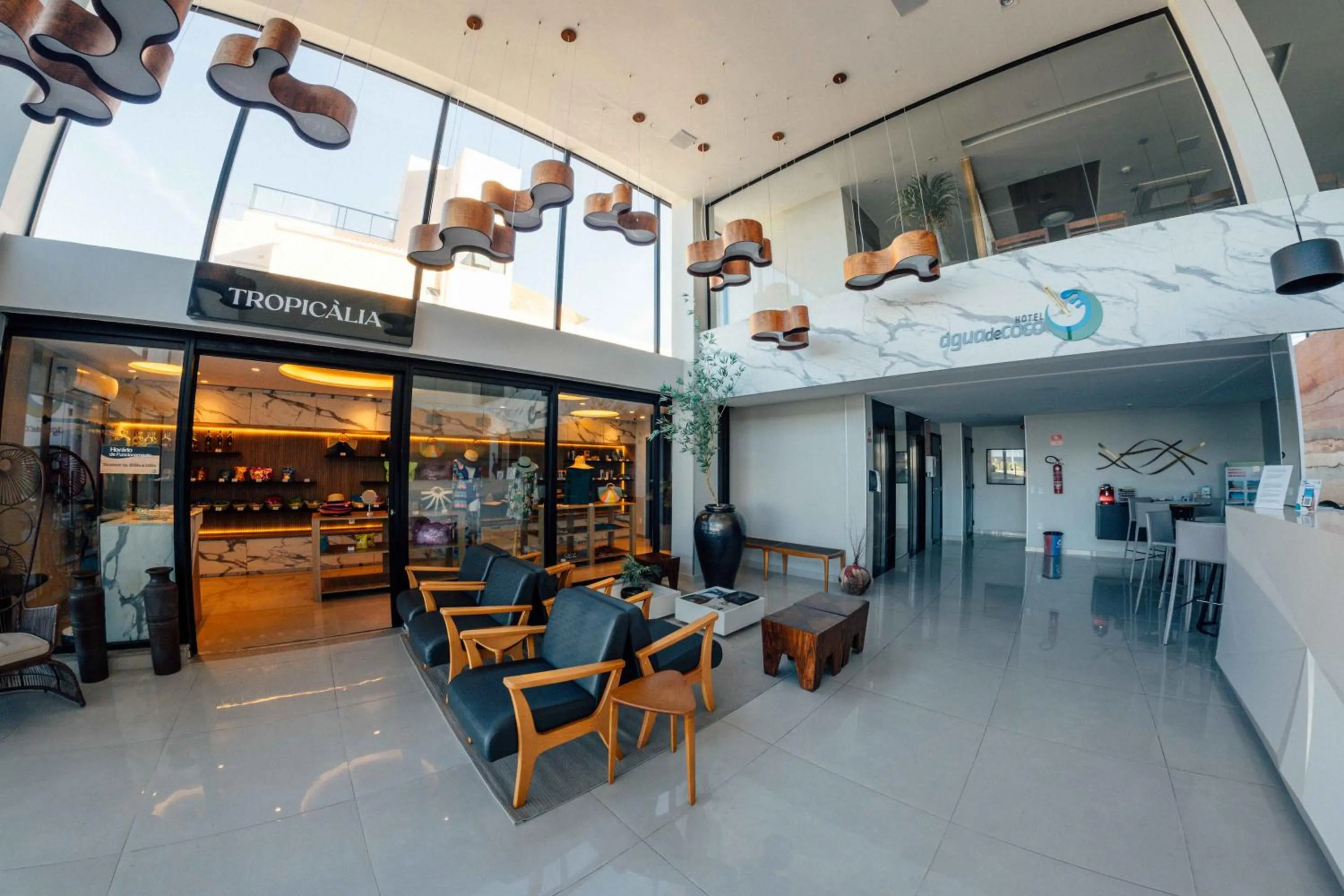 Lobby or reception in Hotel Água de Coco