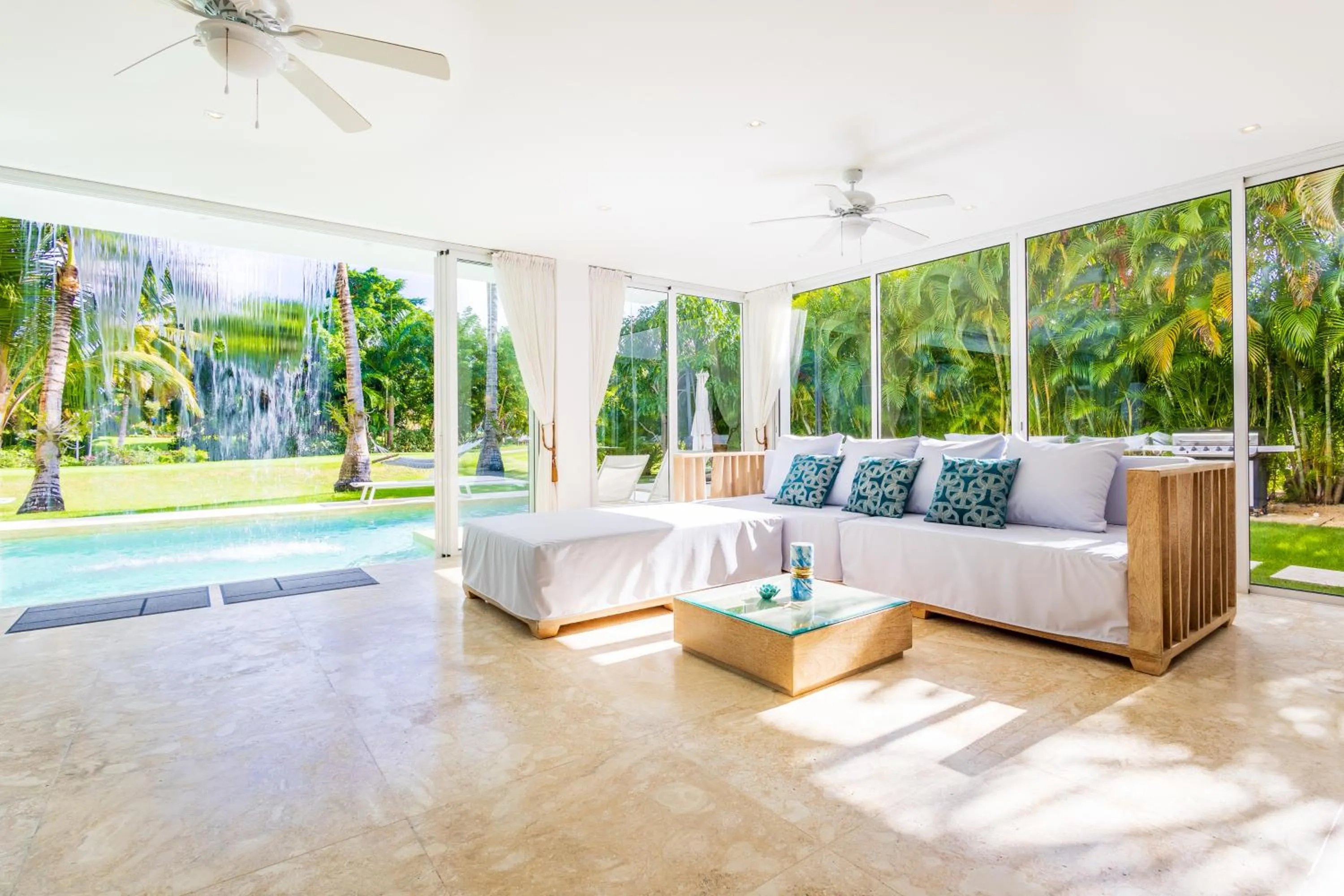 Luxury Rentals in Punta Cana - Exclusive Waterfall Villa with Private Pool, BBQ, Maid, Golf