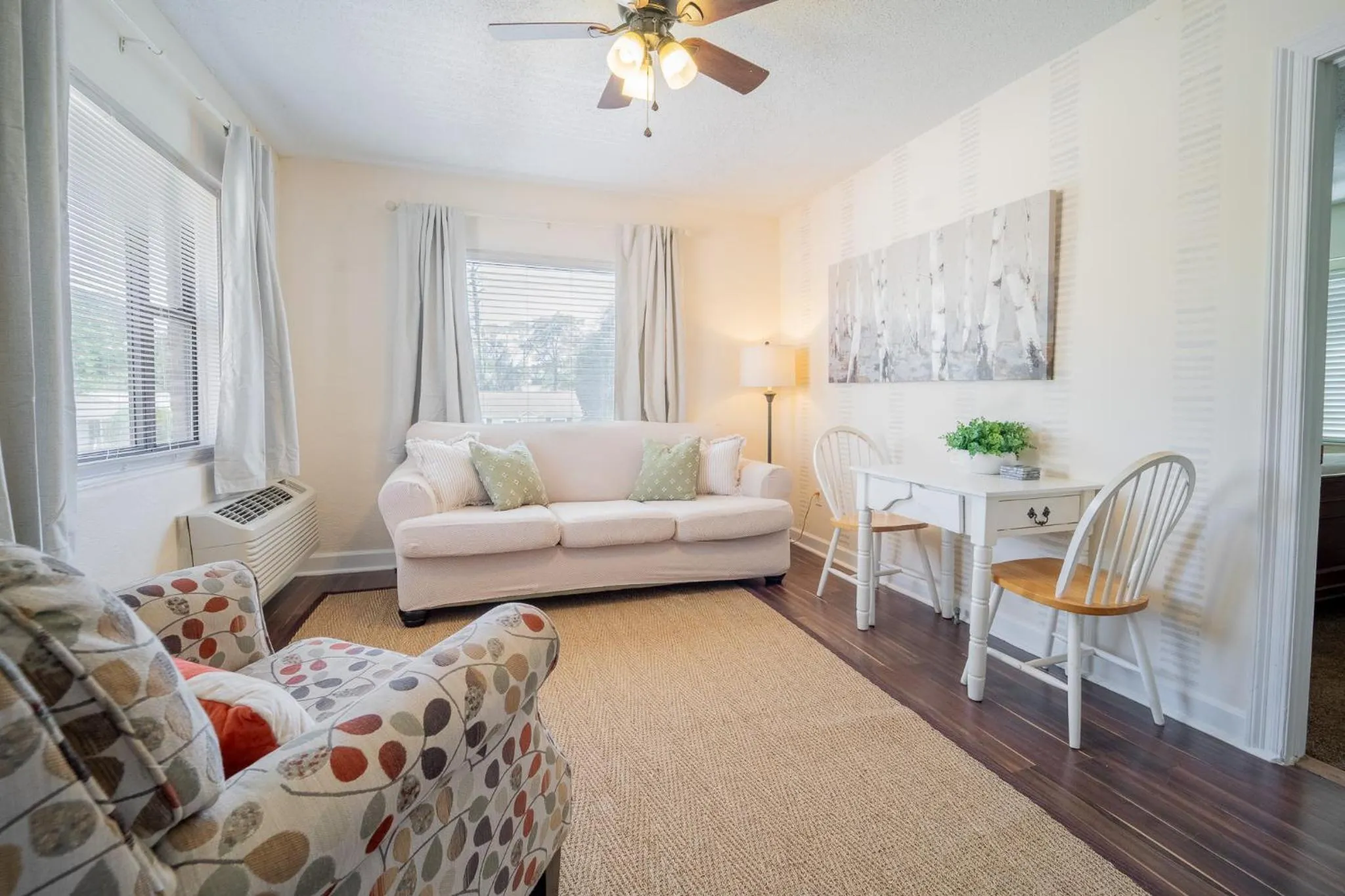 Living room in The Flats on Florida St - Super Comfy 2-Bedroom Apartments