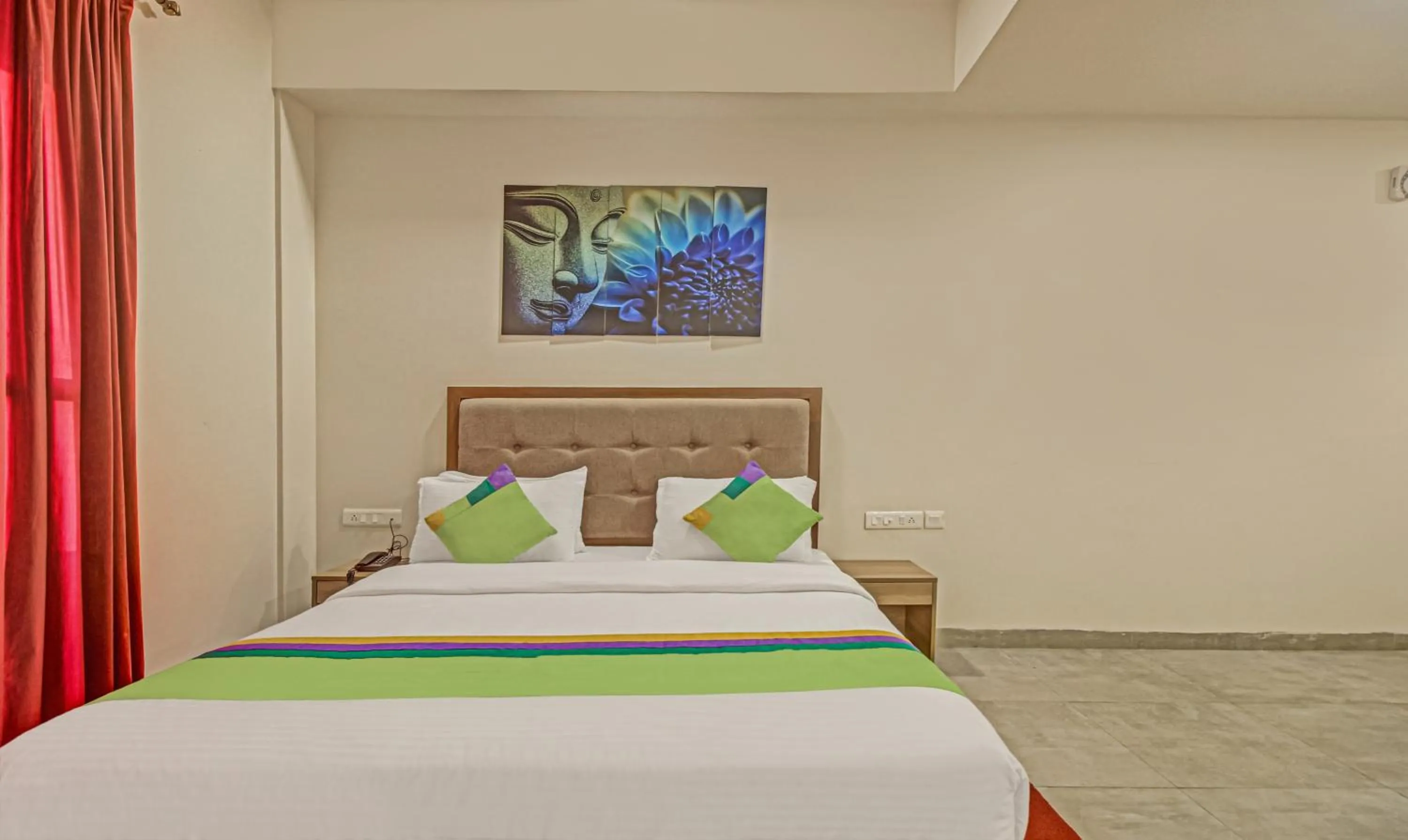 Bedroom in Itsy Hotels Tao Residency, 2 Minutes Walk From Baga Beach