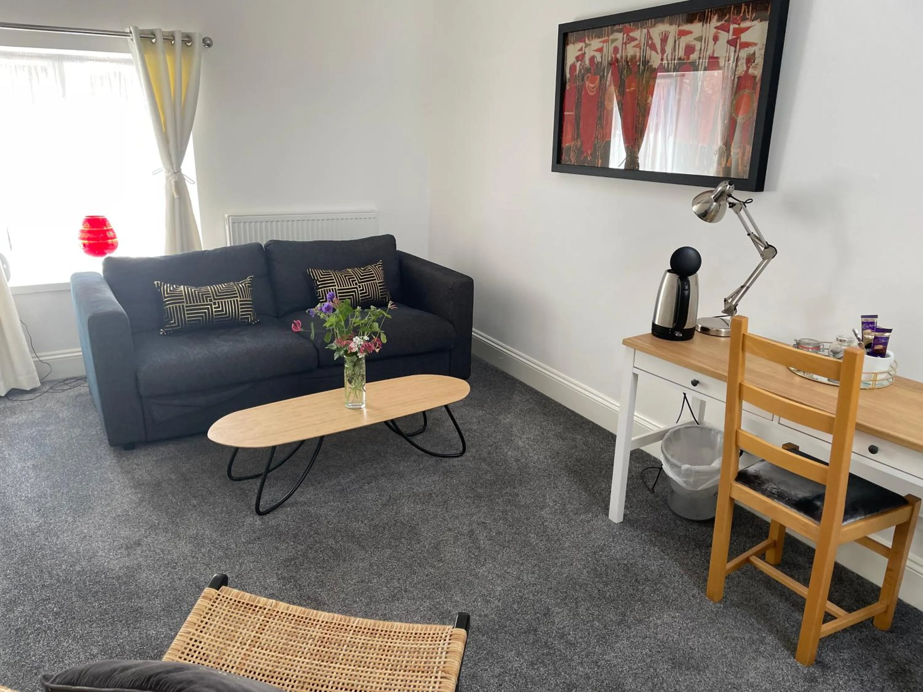 Living room in The Old Vicarage