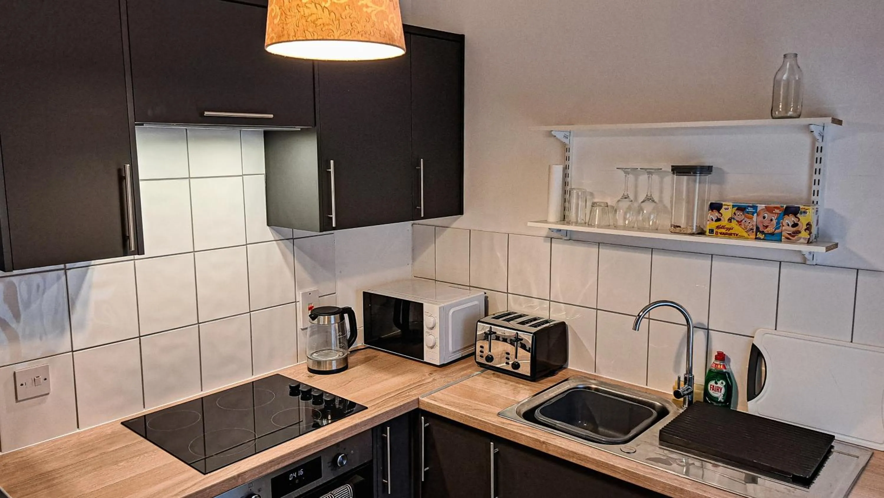 Communal kitchen in The Old Vicarage