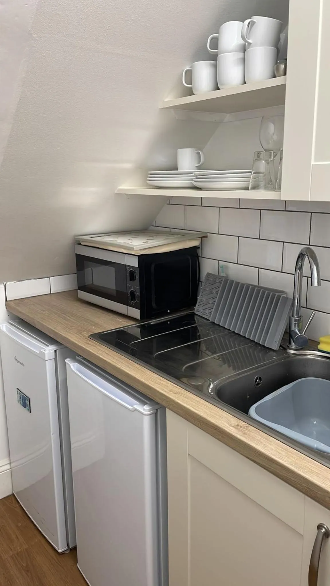 Communal kitchen in The Old Vicarage