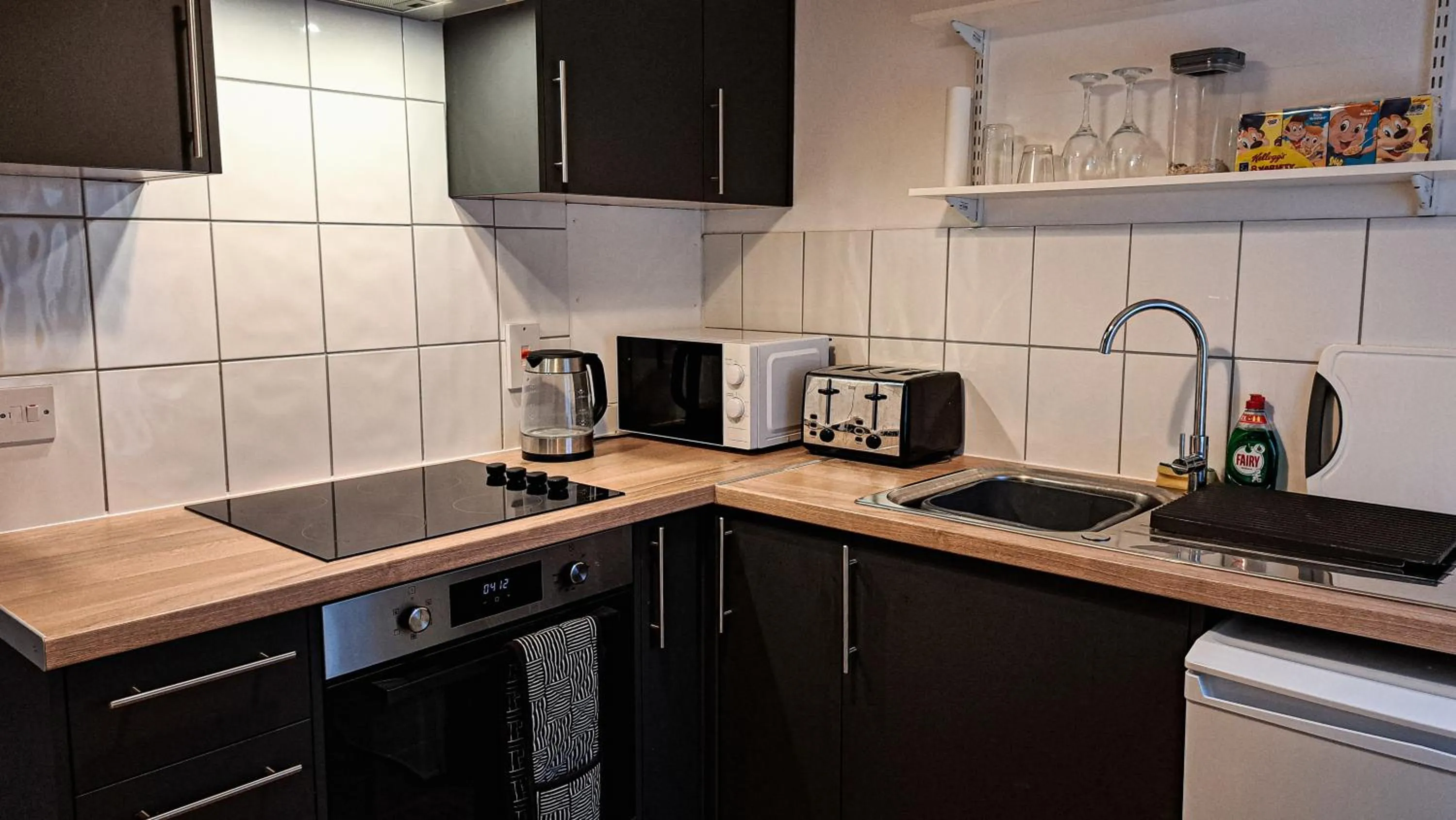 Communal kitchen in The Old Vicarage