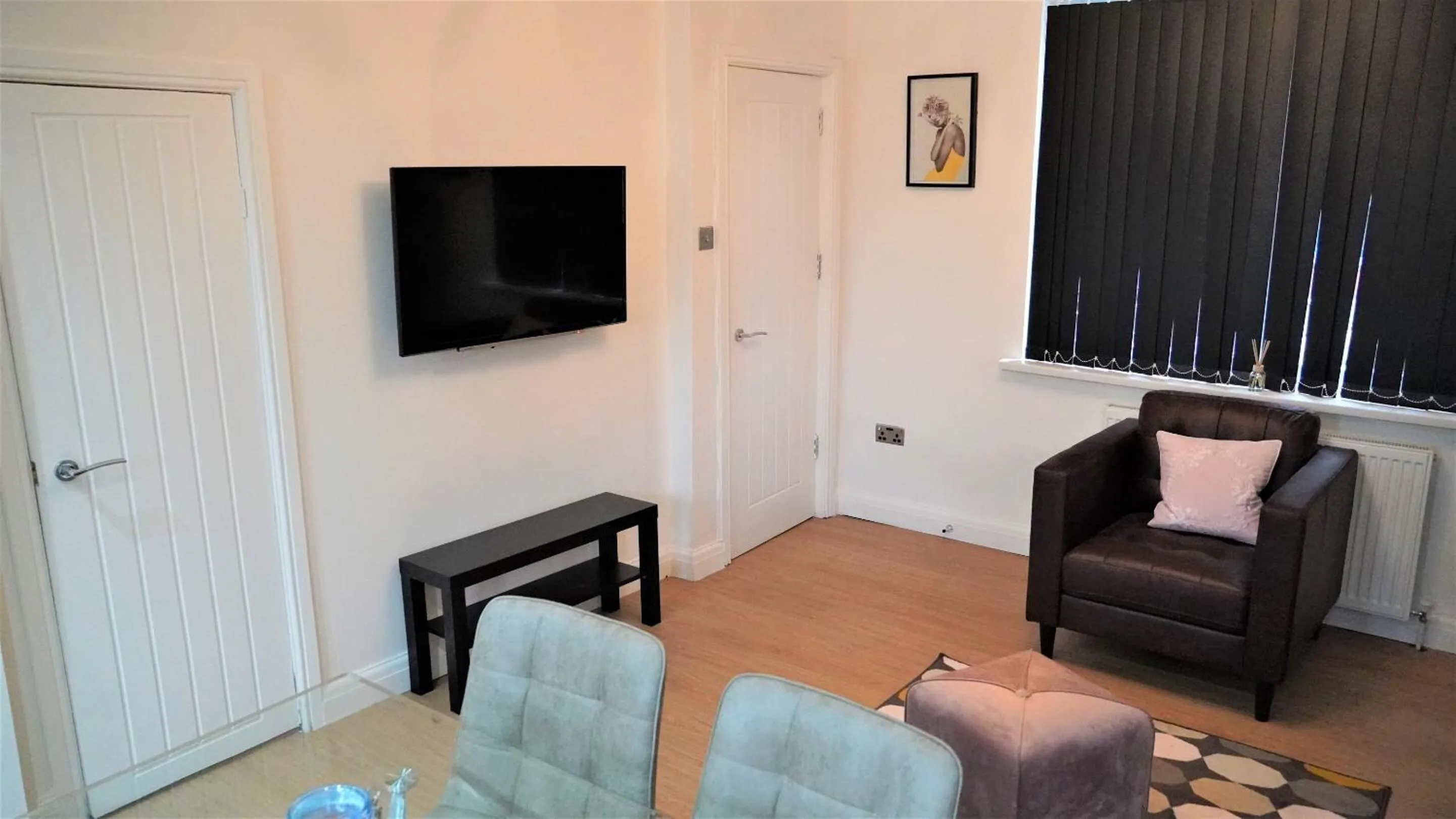 Living room in Cowper Townhouse