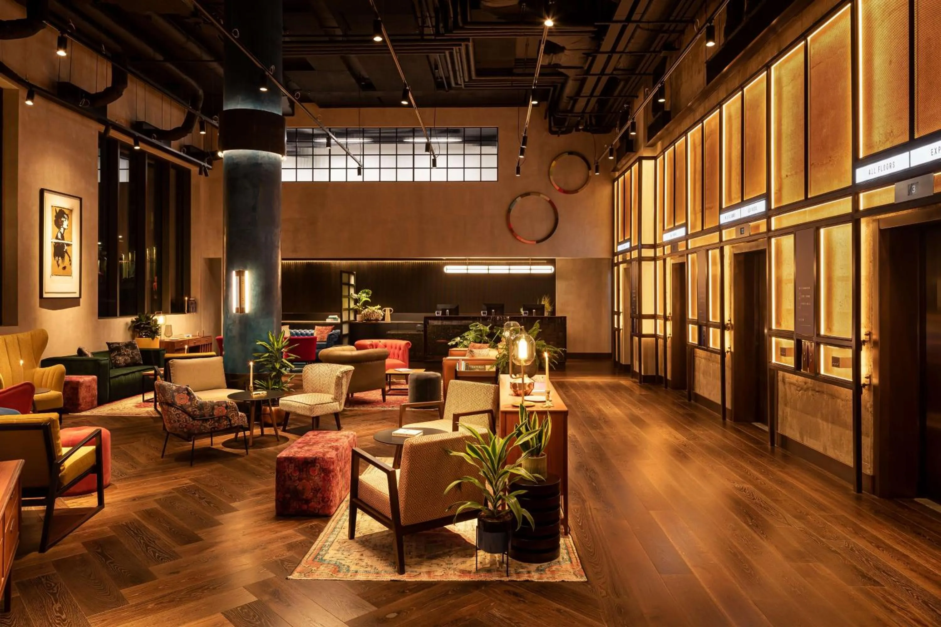 Lobby or reception in The Gantry London, Curio Collection By Hilton