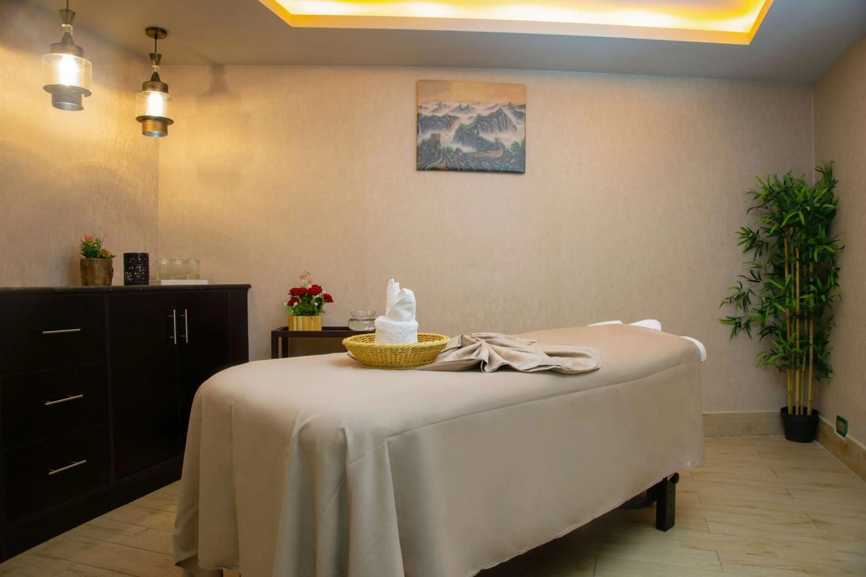 Spa and wellness centre/facilities, Bed in Radisson Blu Hotel, Muscat