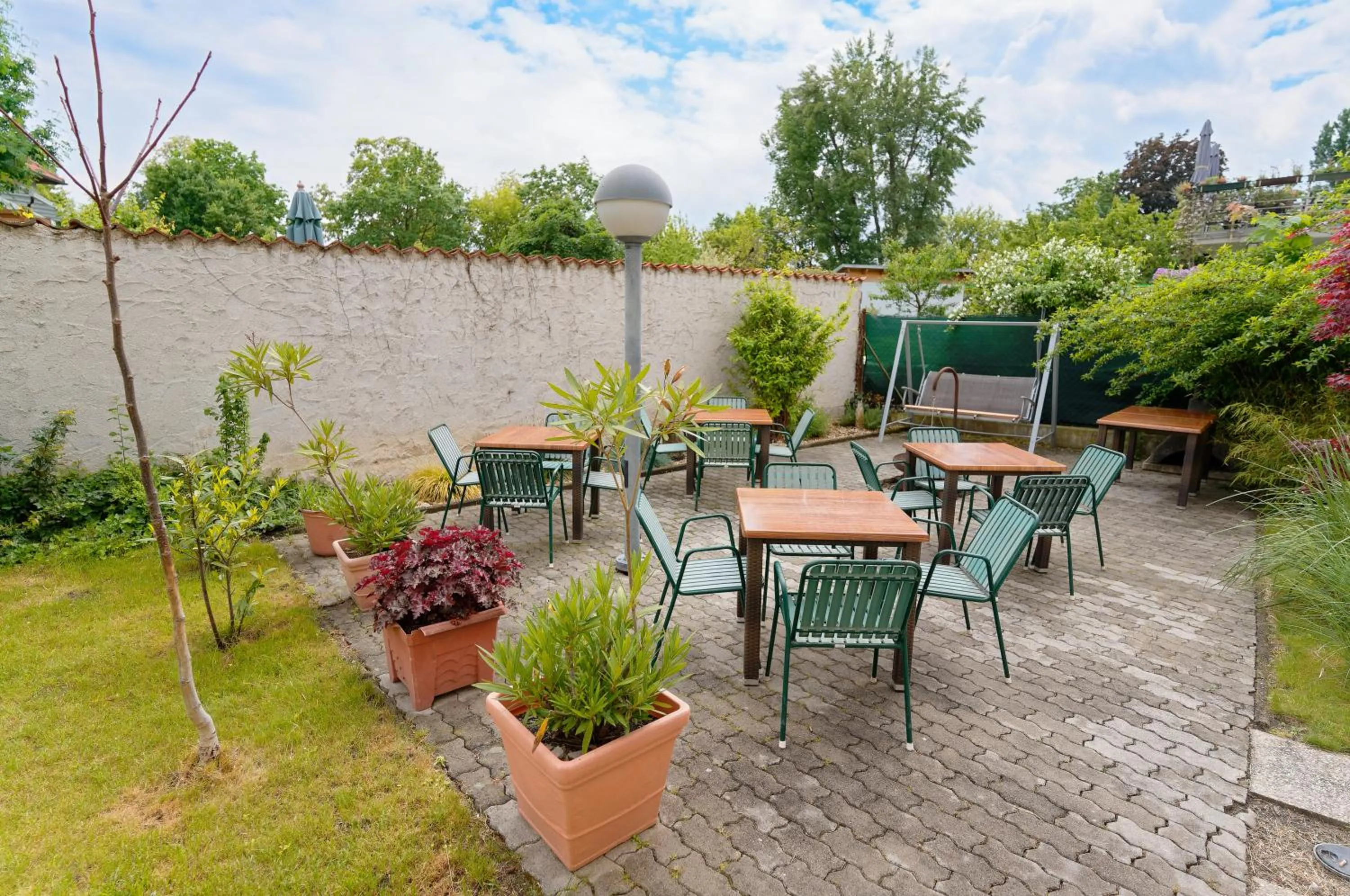 Garden in Radfahrerherberge Krems