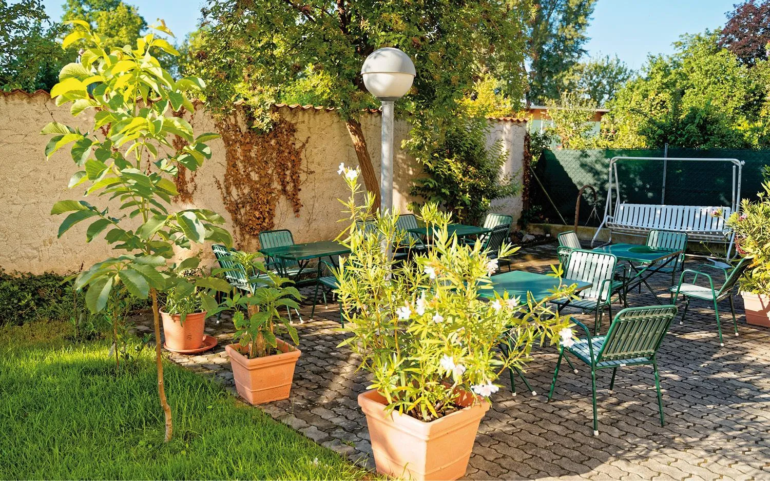 Garden in Radfahrerherberge Krems