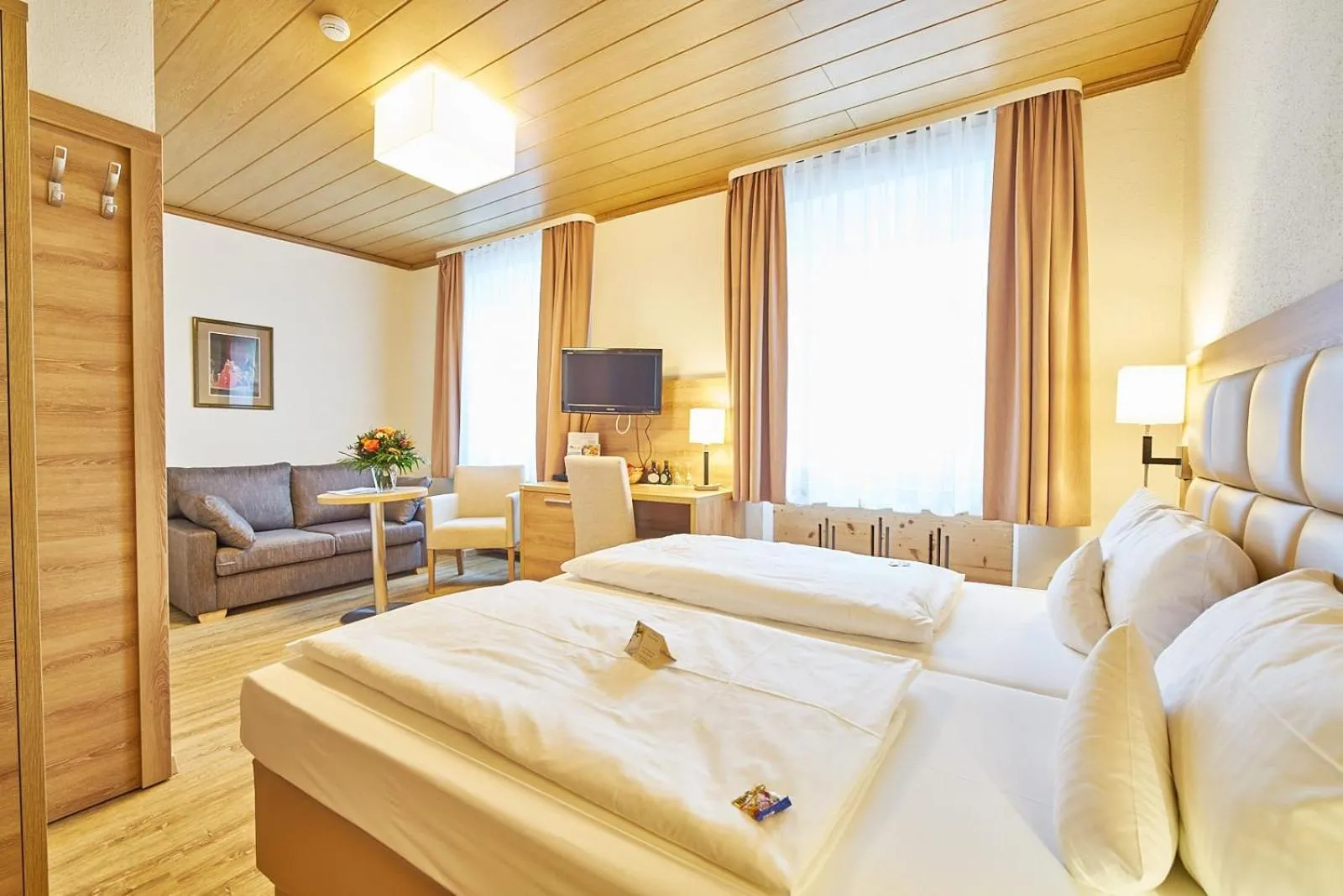 Bed in Akzent Hotel Goldner Stern