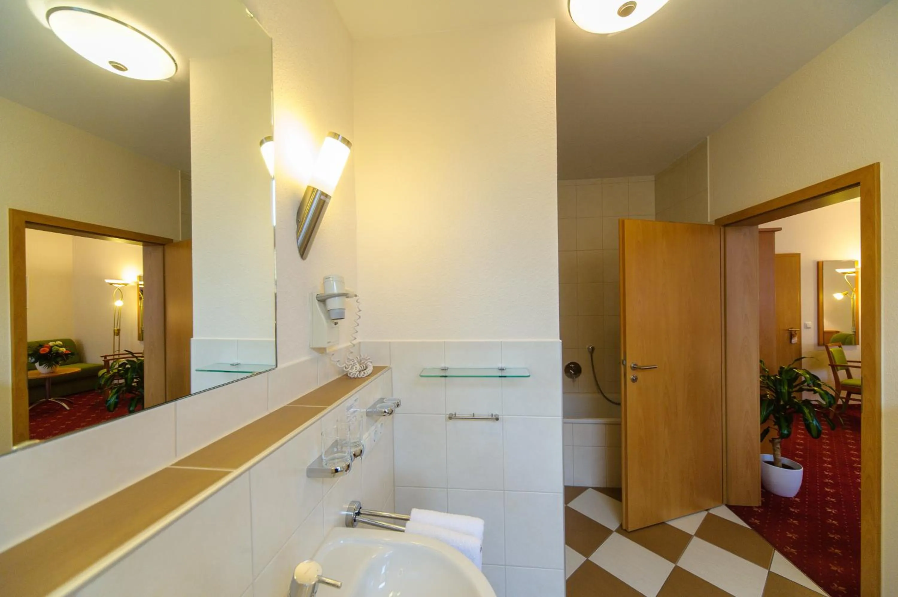 Bathroom in Akzent Hotel Goldner Stern