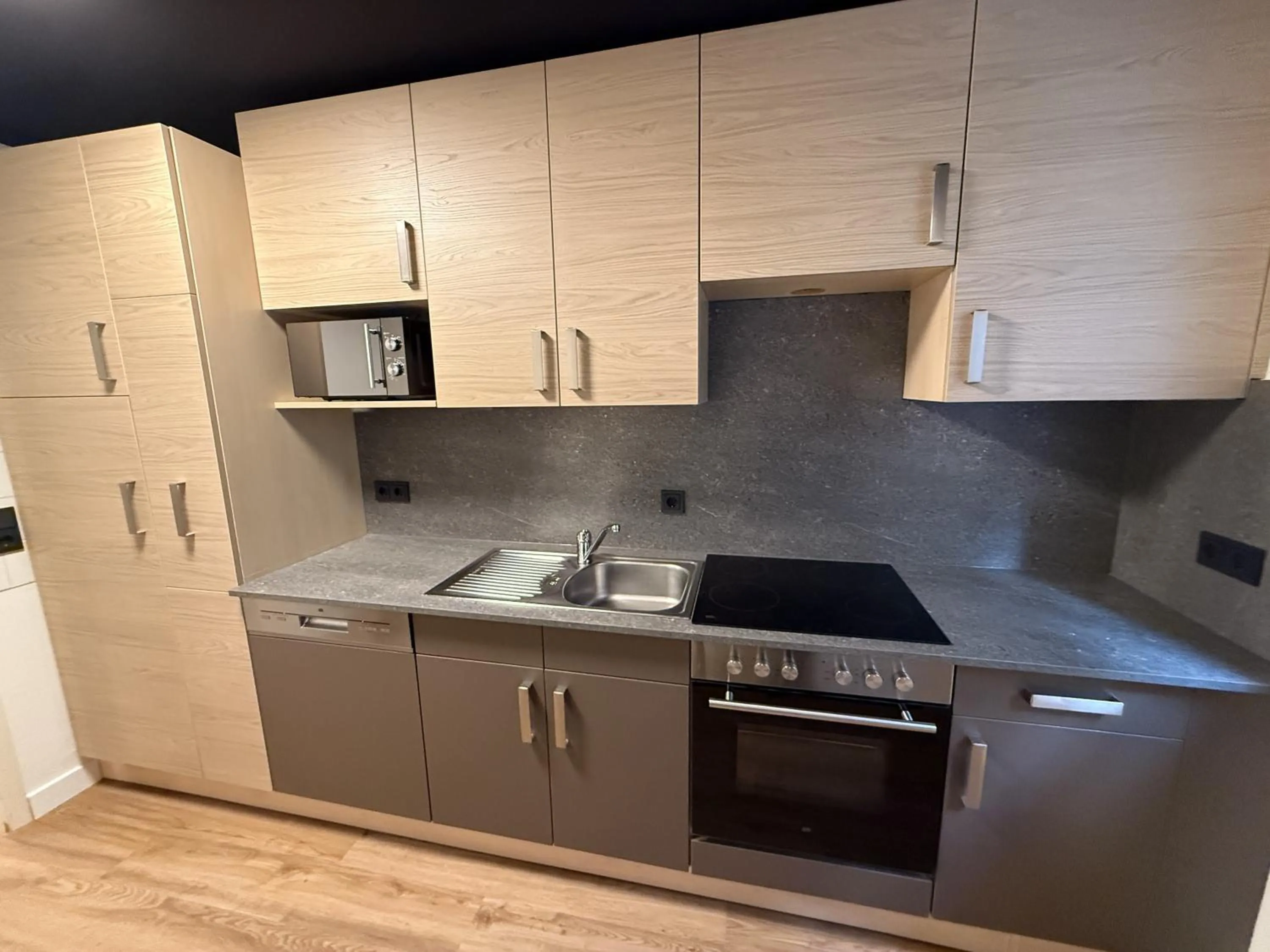 Kitchen or kitchenette in Residenzhotel Stuttgart Airport, Sure Hotel Collection by Best Western