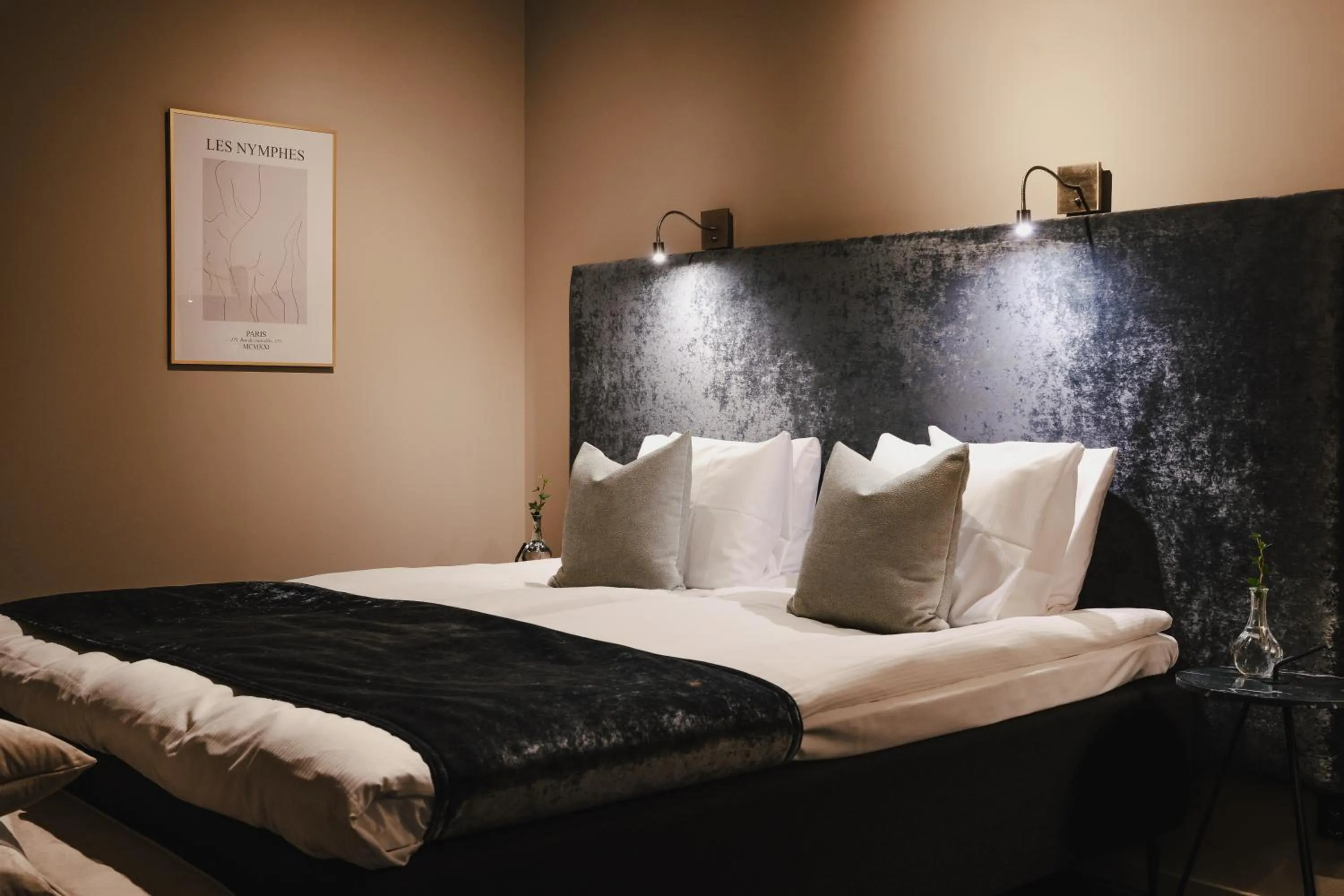 Bed in Hotell Viktors