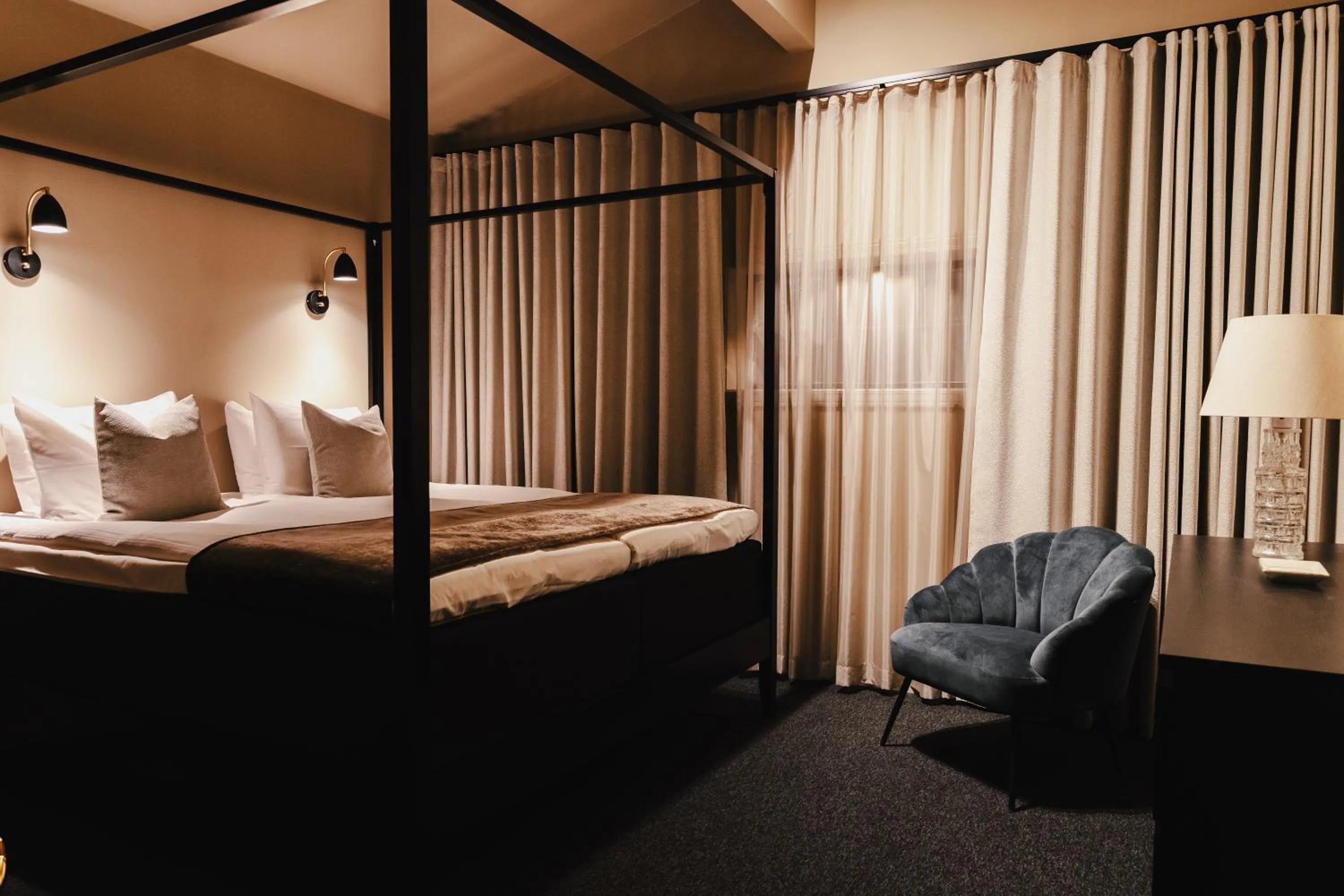 Bed in Hotell Viktors