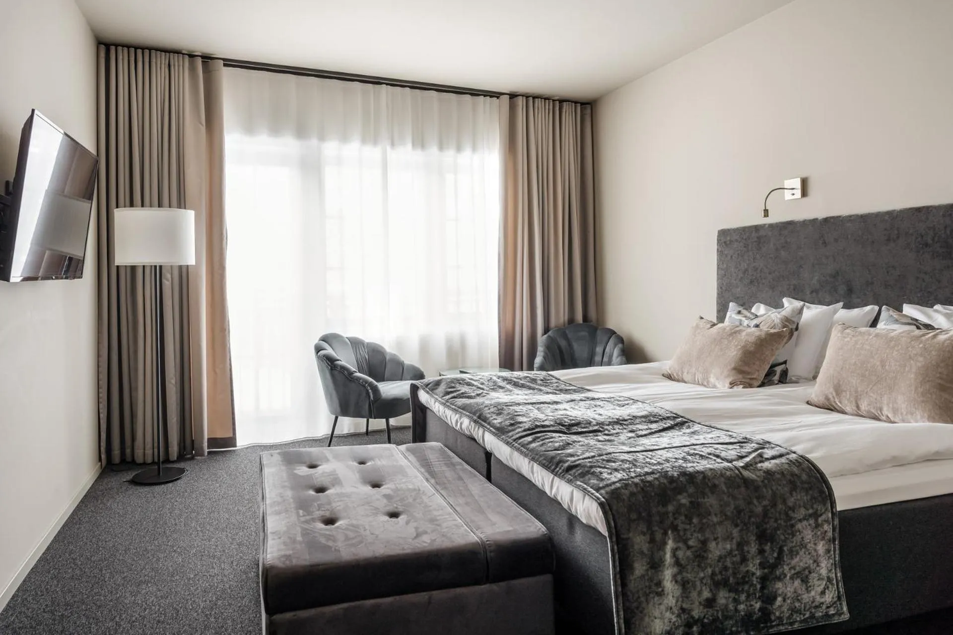 Bed in Hotell Viktors