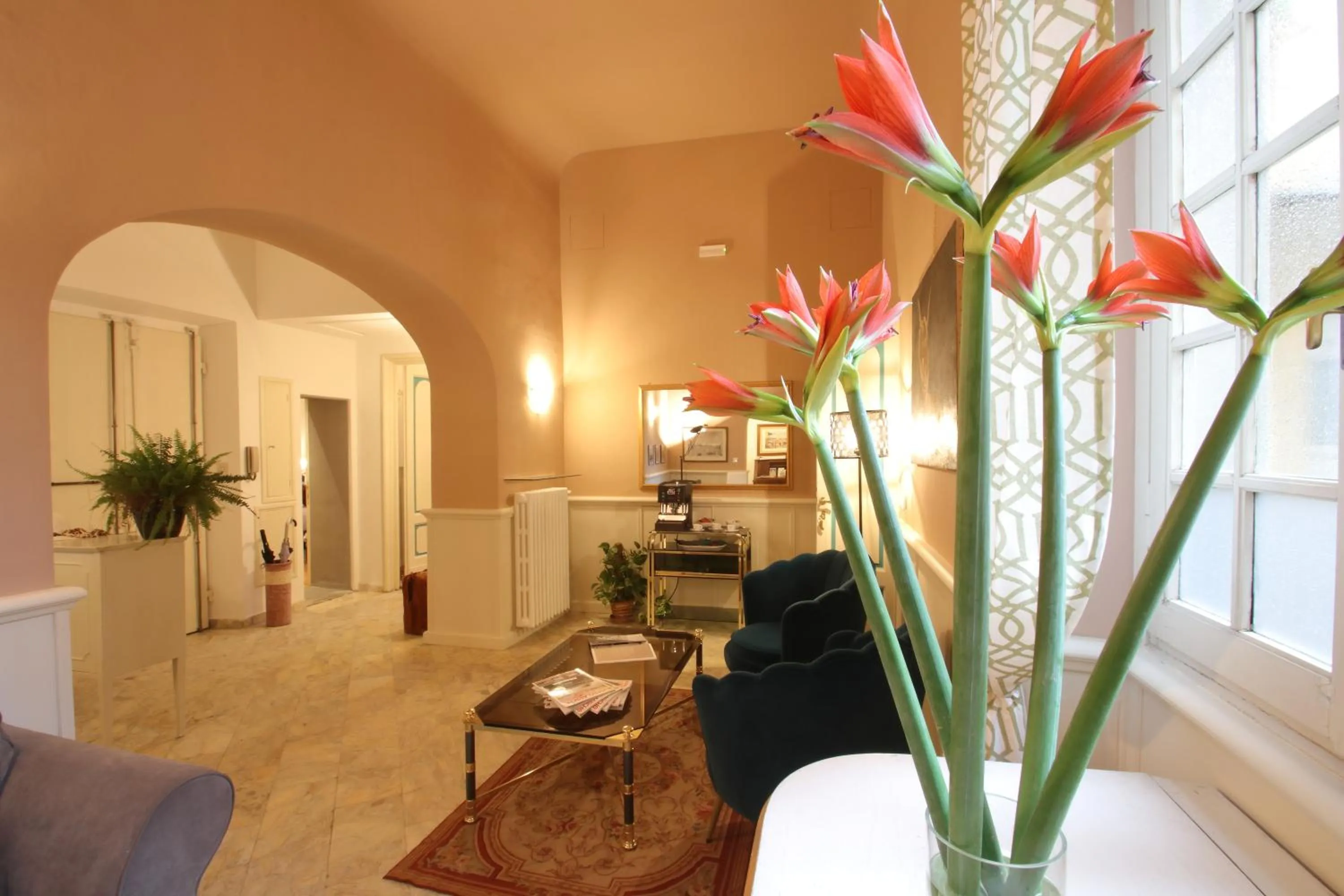 Seating area in Corsini Tintori