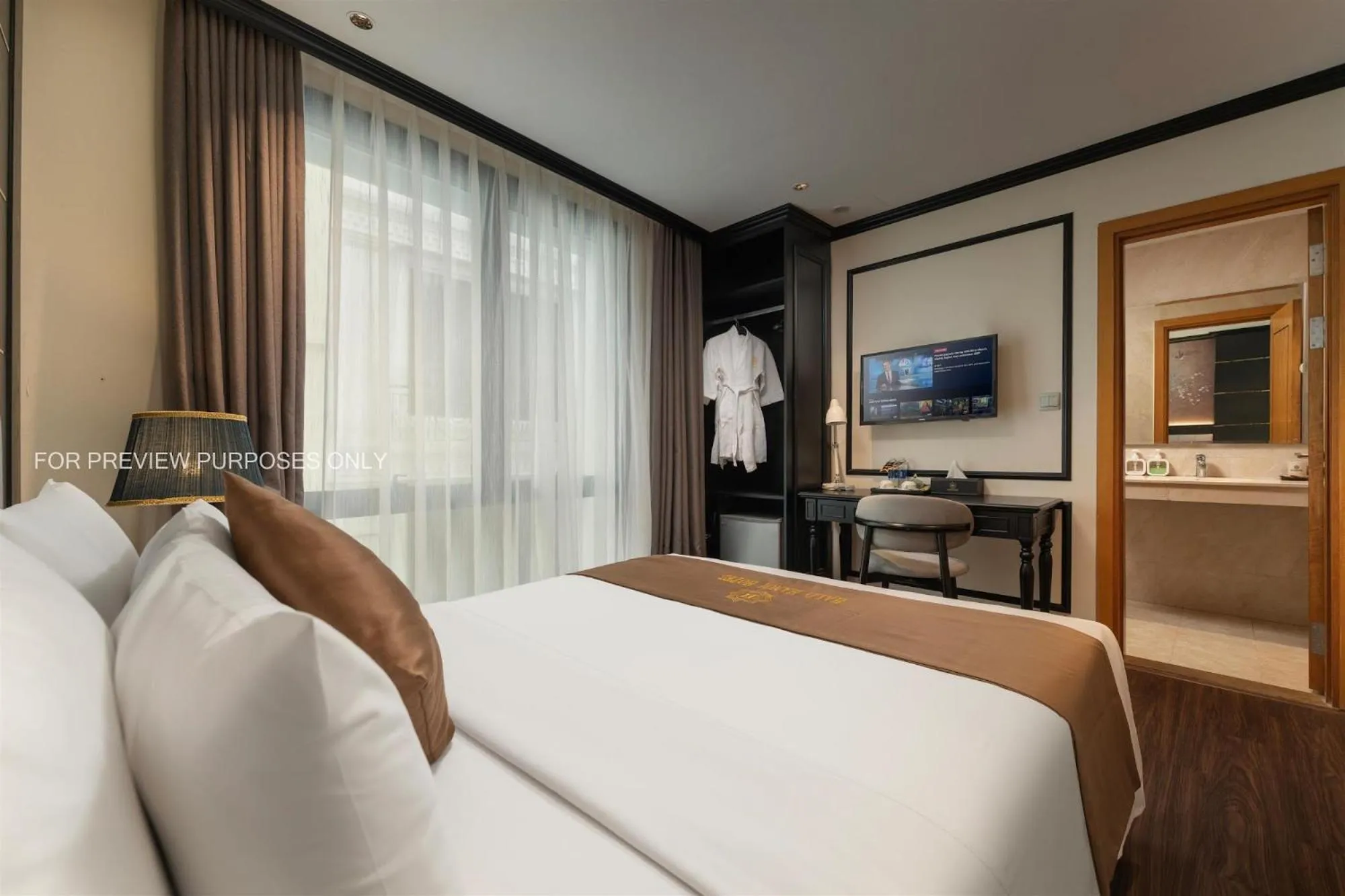 Bed in HALO HANOI HOTEL