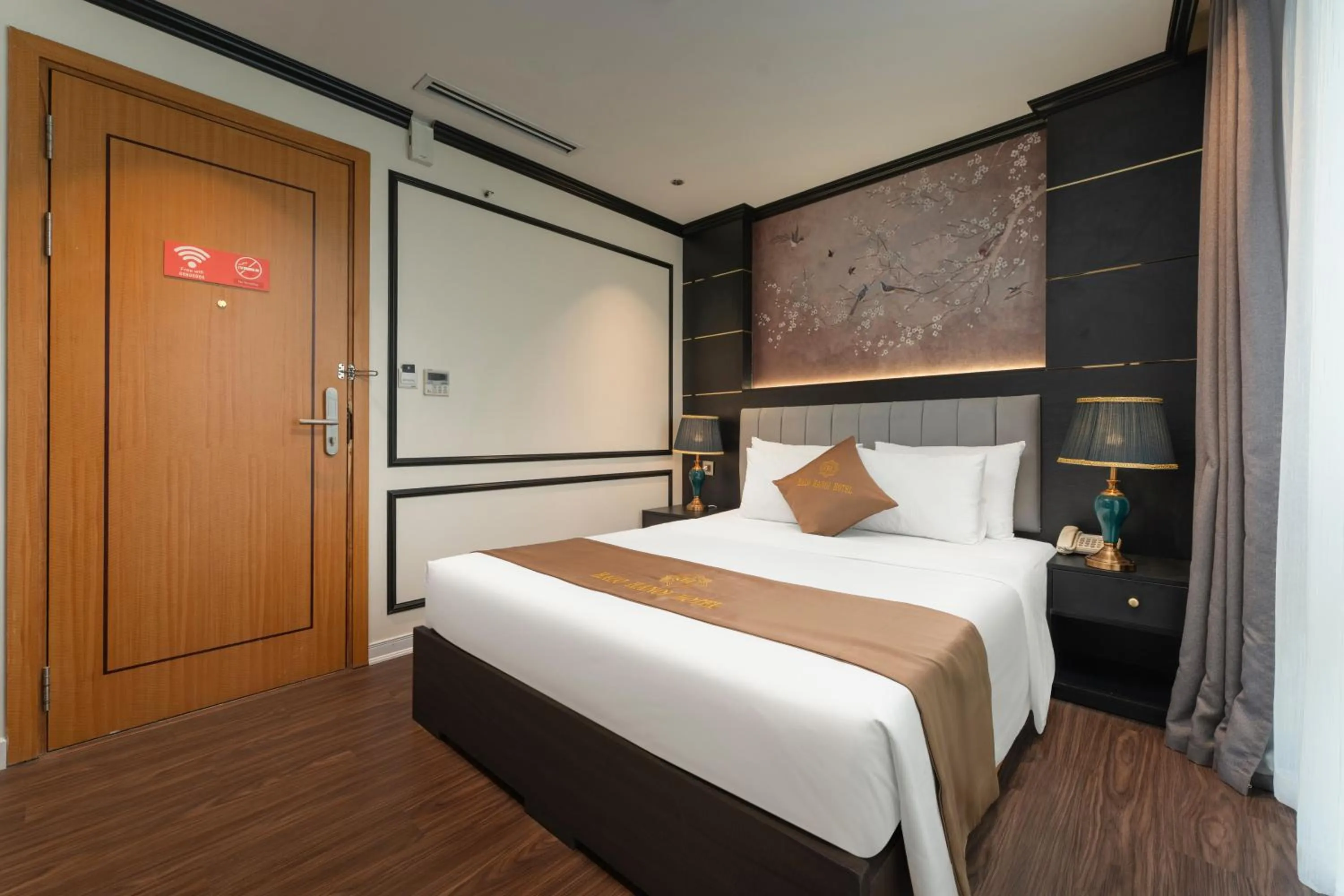 Photo of the whole room, Bed in HALO HANOI HOTEL