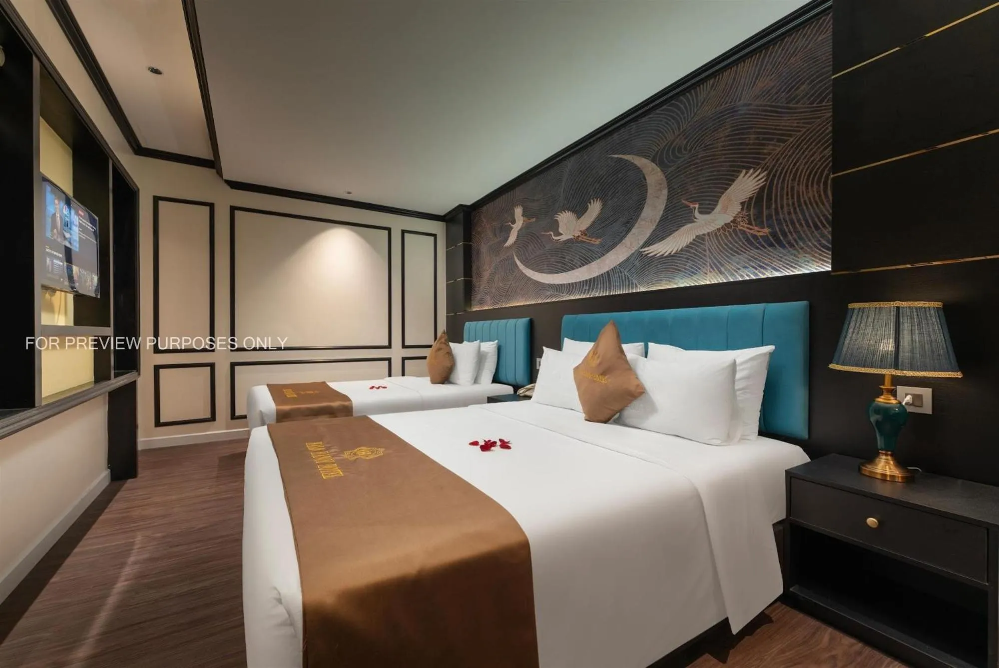 Bed in HALO HANOI HOTEL