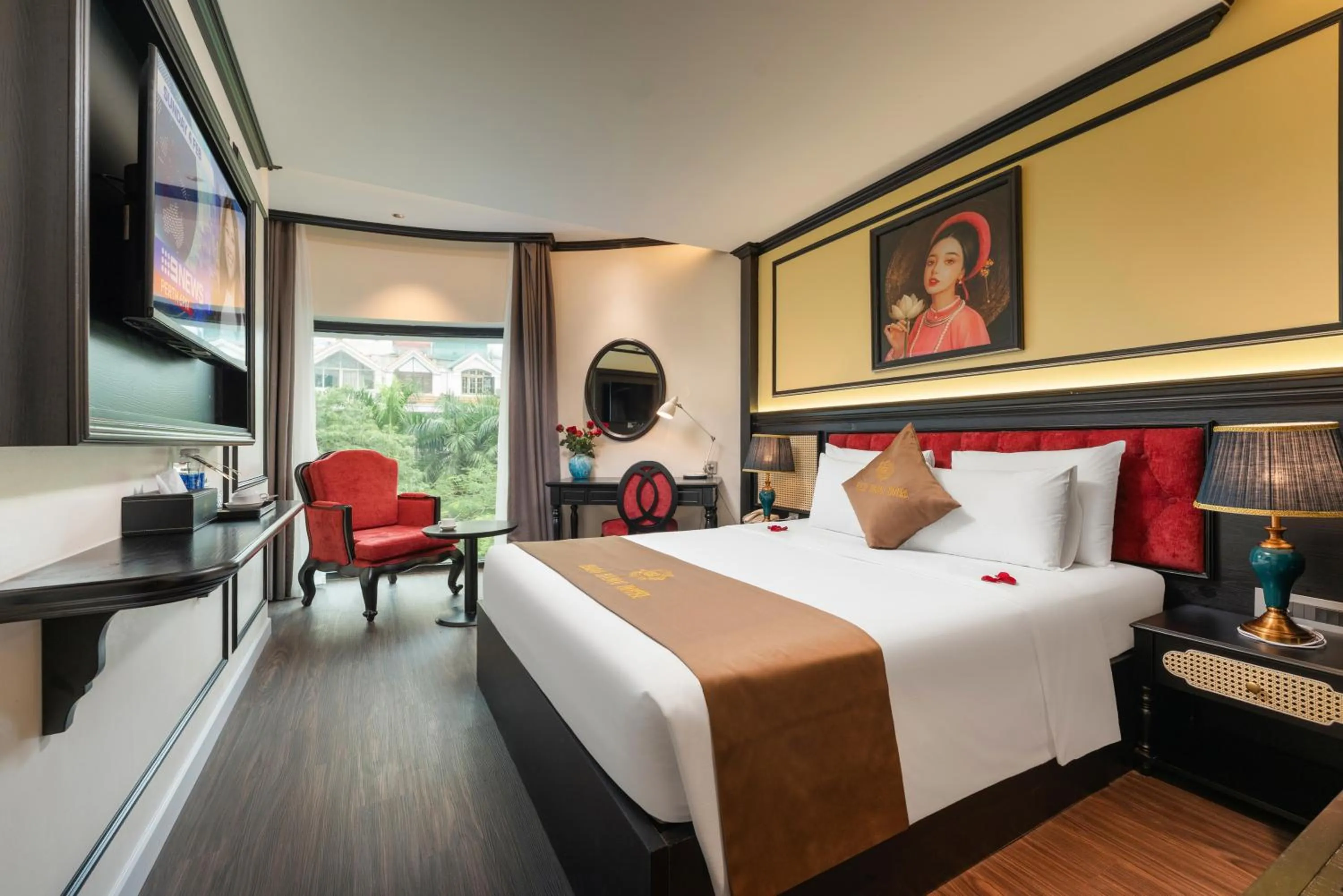 Bed in HALO HANOI HOTEL