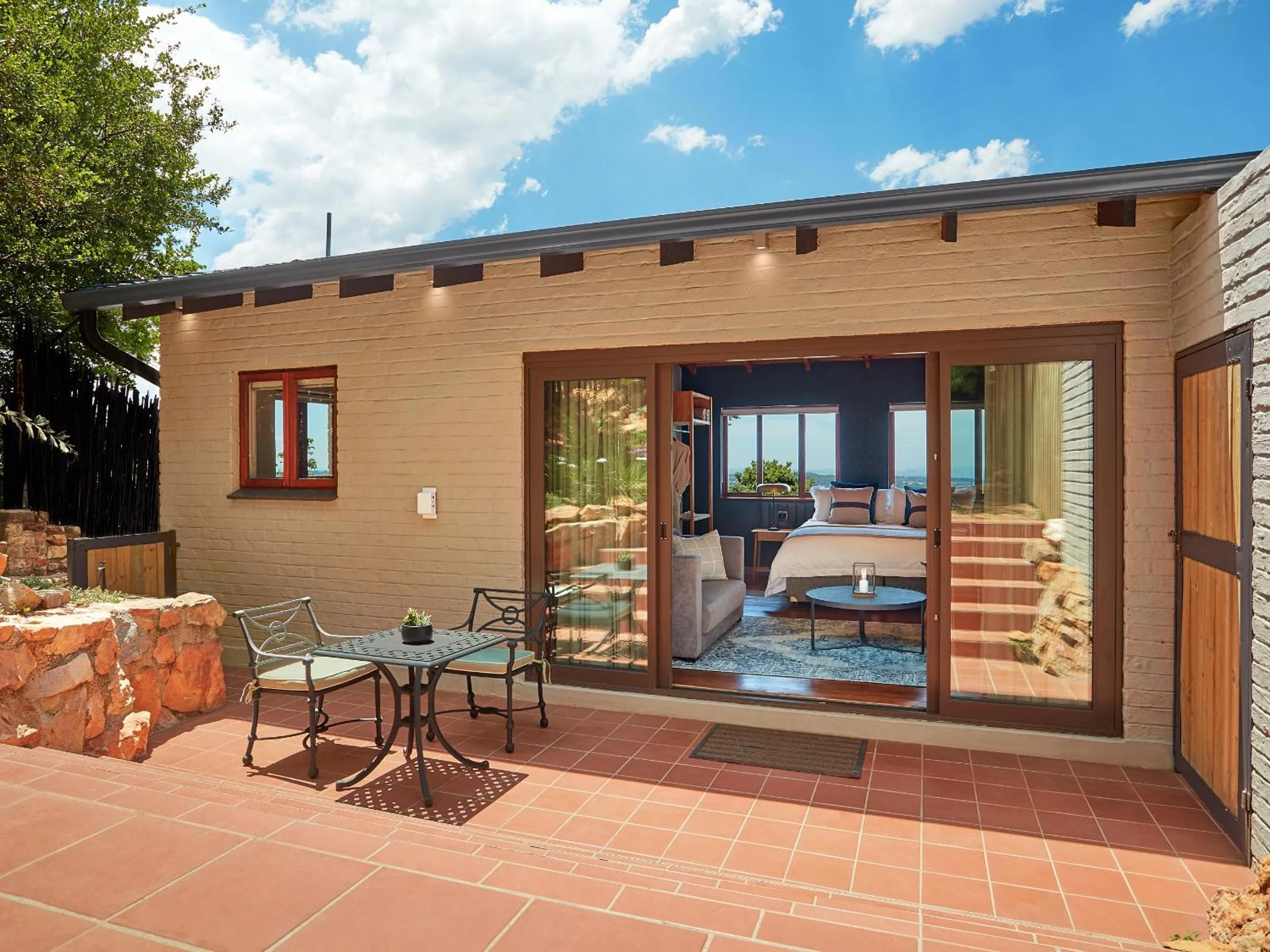 Patio in The Cliffside Boutique Getaway