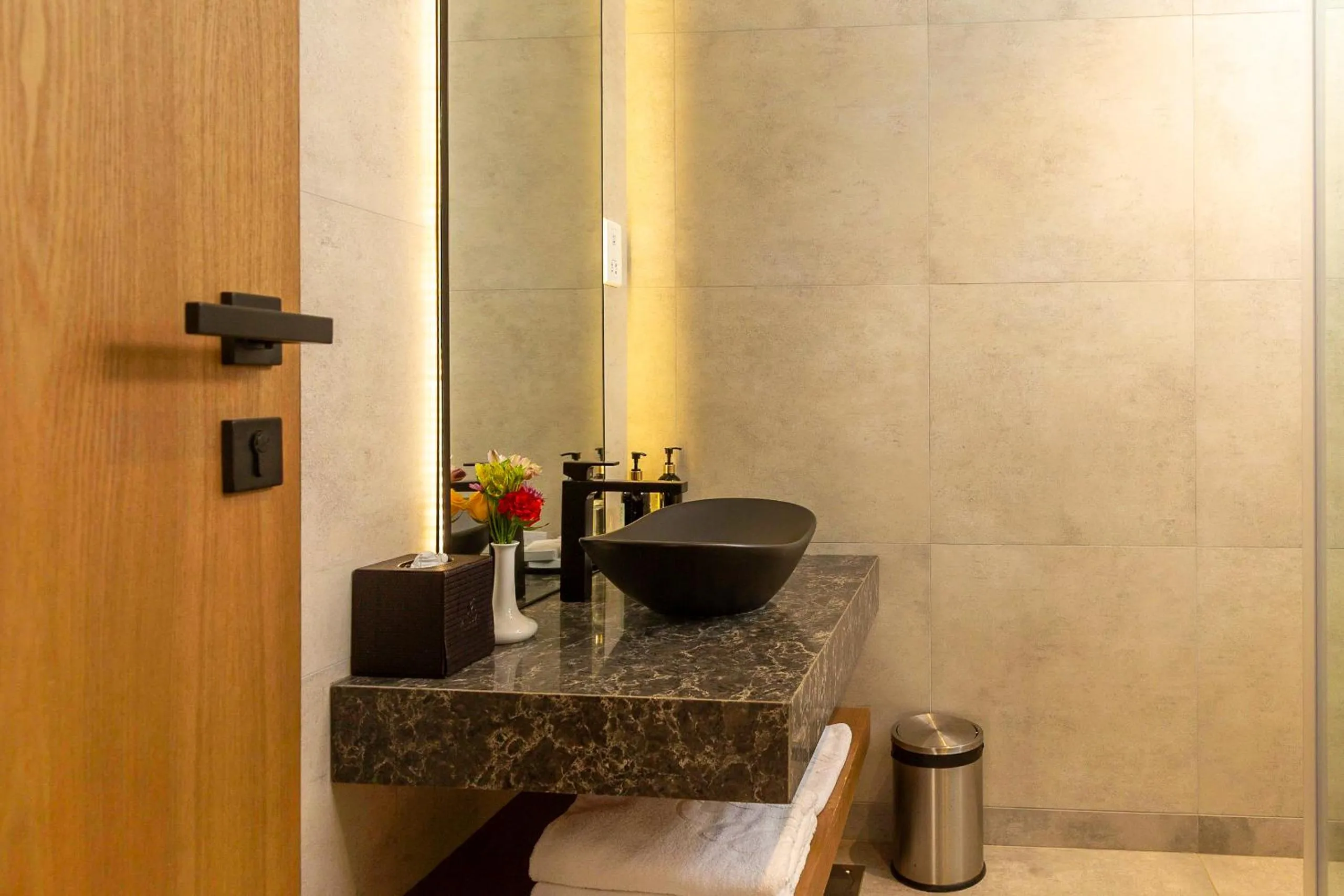 Bathroom in Alba Hotel Meru