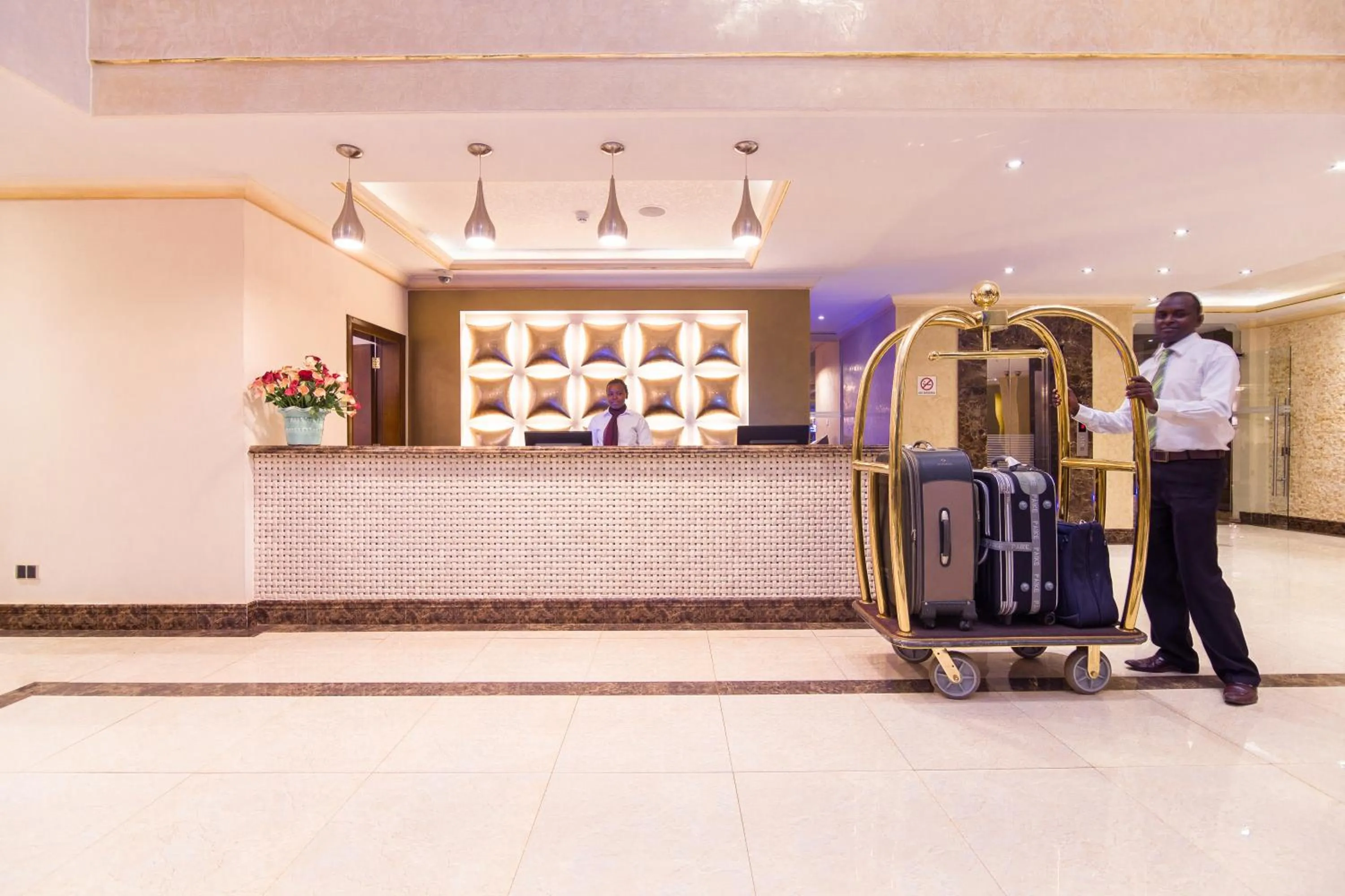 Lobby or reception in Alba Hotel Meru