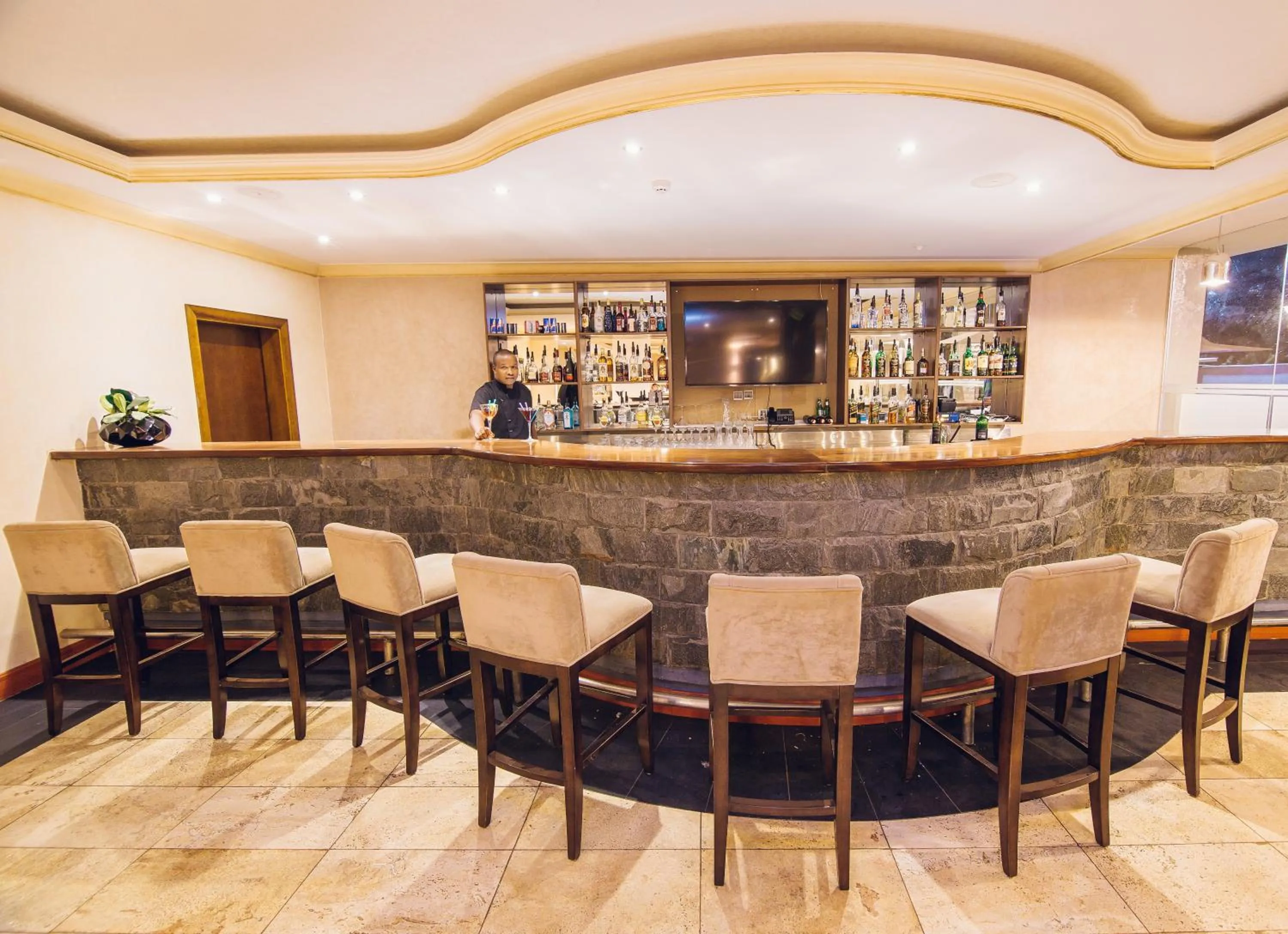 Lounge or bar in Alba Hotel Meru