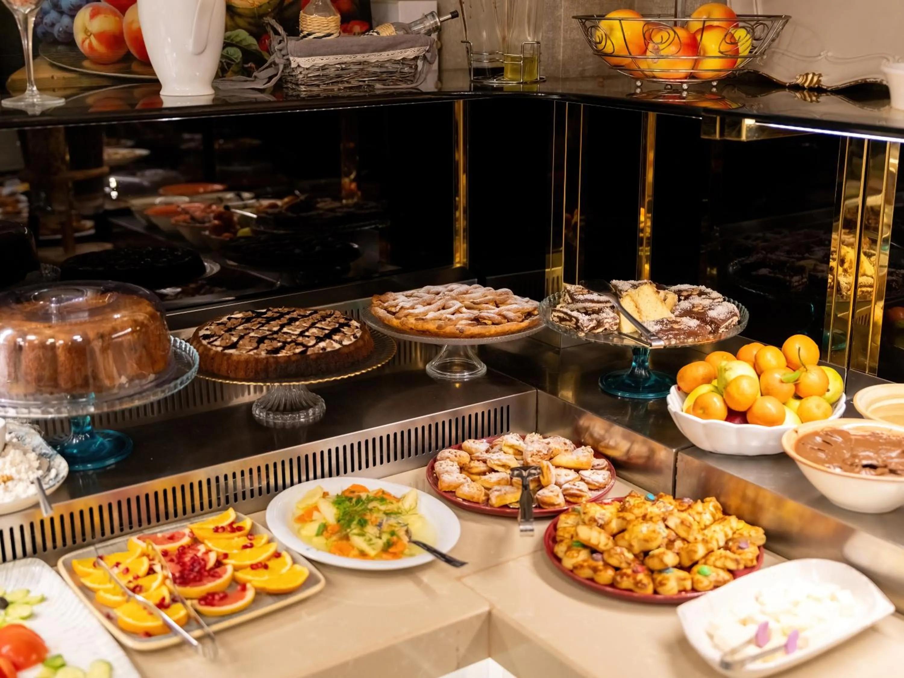 Buffet breakfast in Diamond Royal Hotel