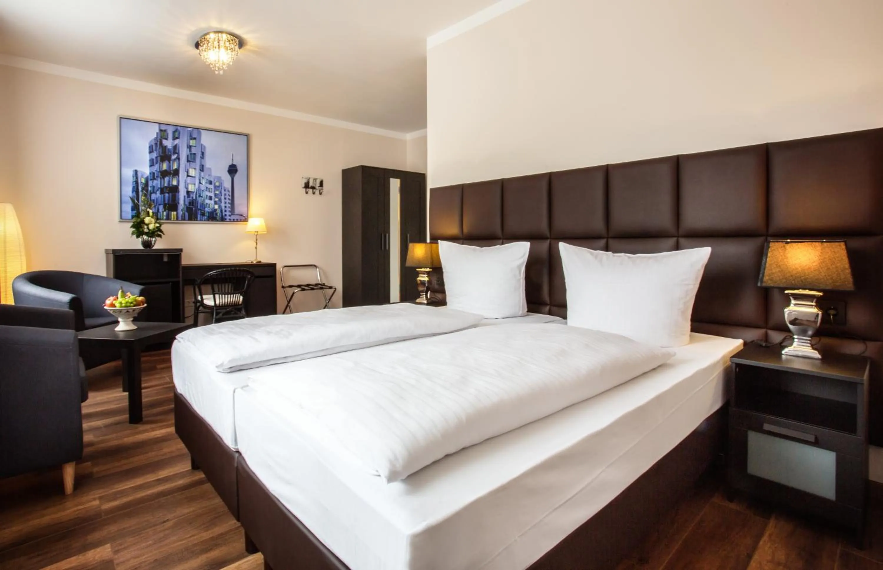 Bed in Hotel Royal Jülich