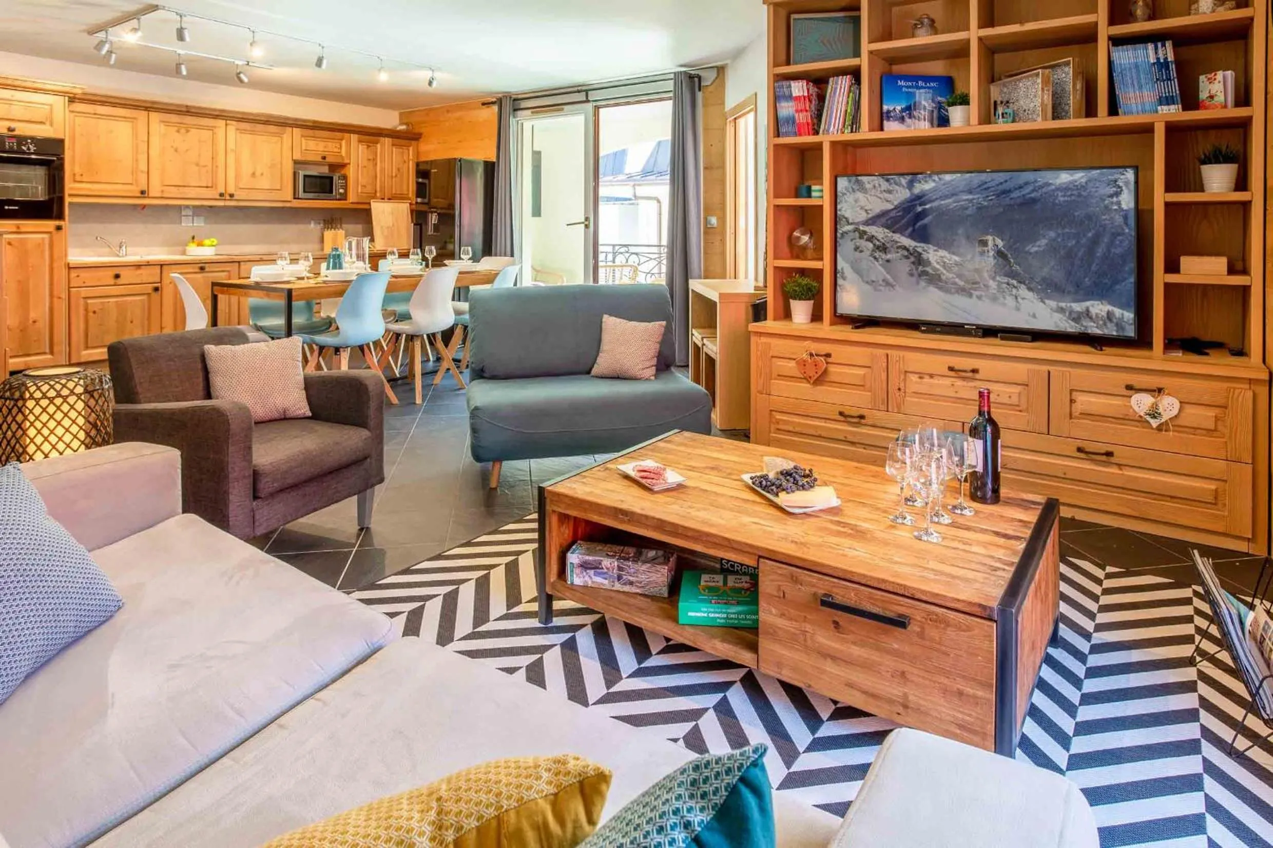 Living room in Le Paradis 25 Apartment - Chamonix All Year