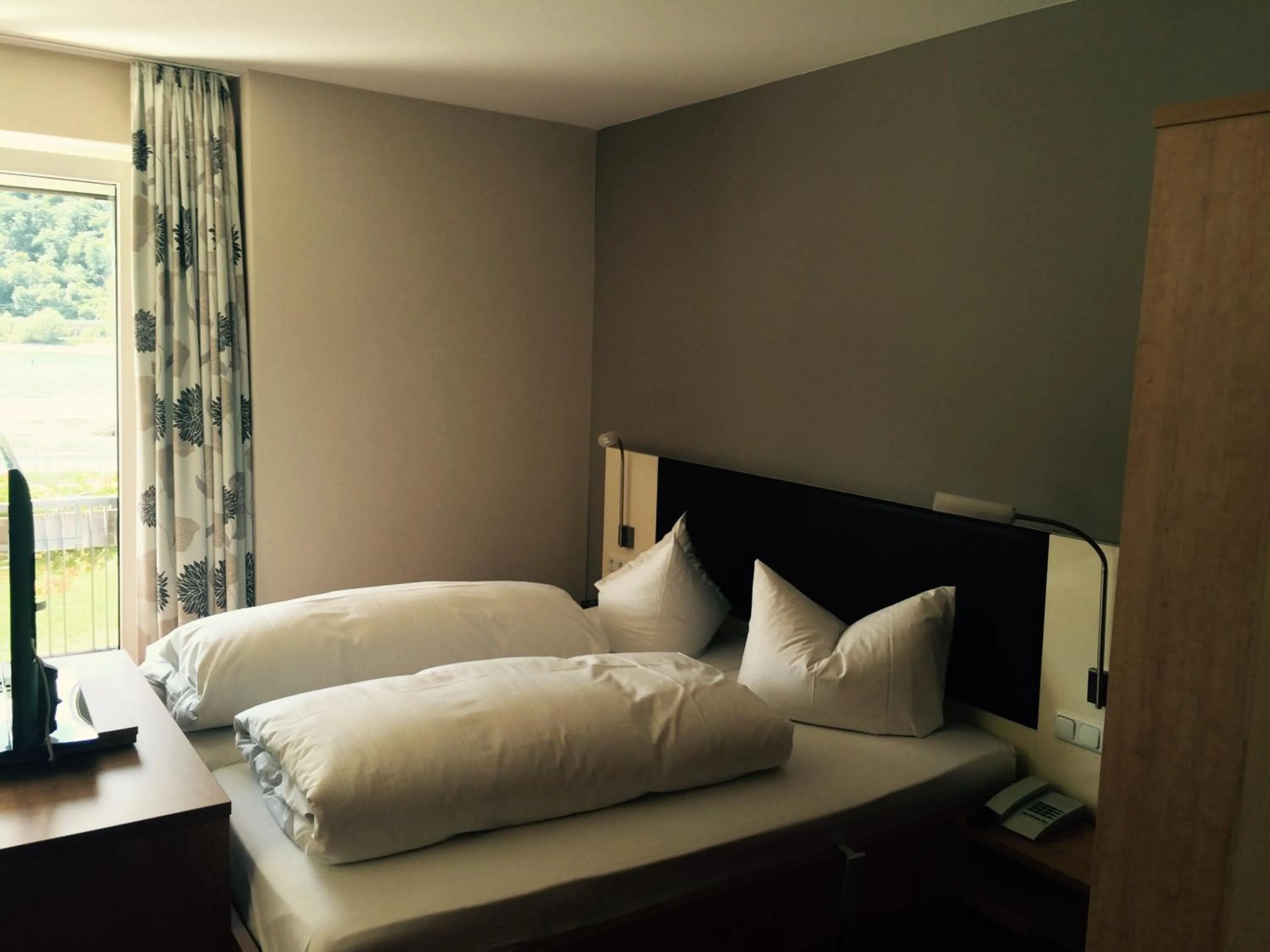 Bed in Rheinhotel Lamm