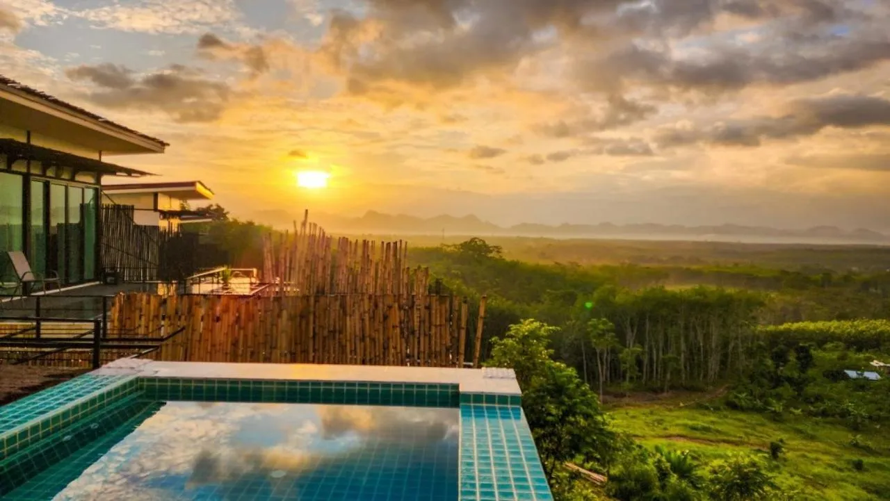 Pool view in Caligo Resort