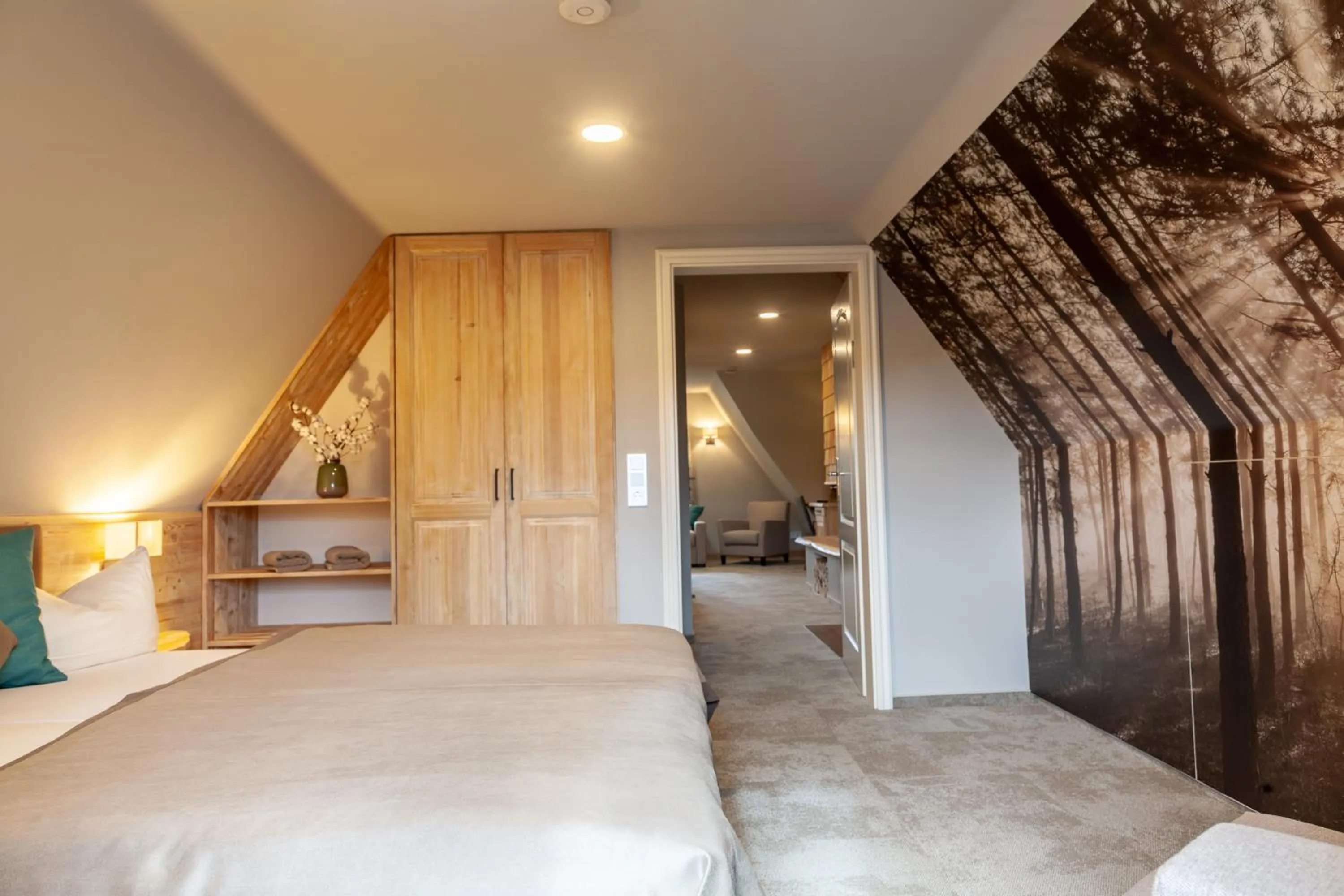 Bedroom, Bed in Naturhotel Gasthof Bärenfels