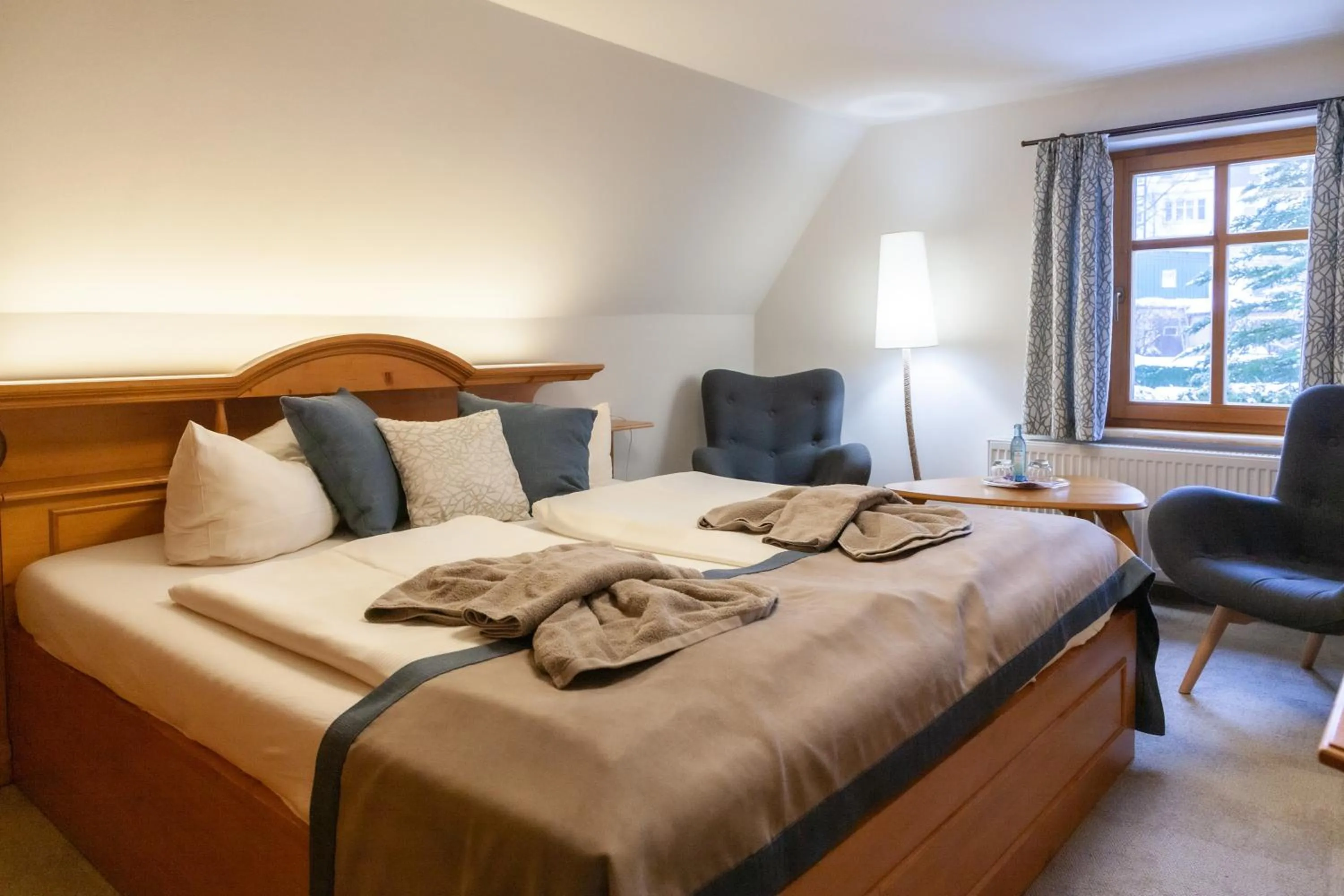 Bedroom, Bed in Naturhotel Gasthof Bärenfels