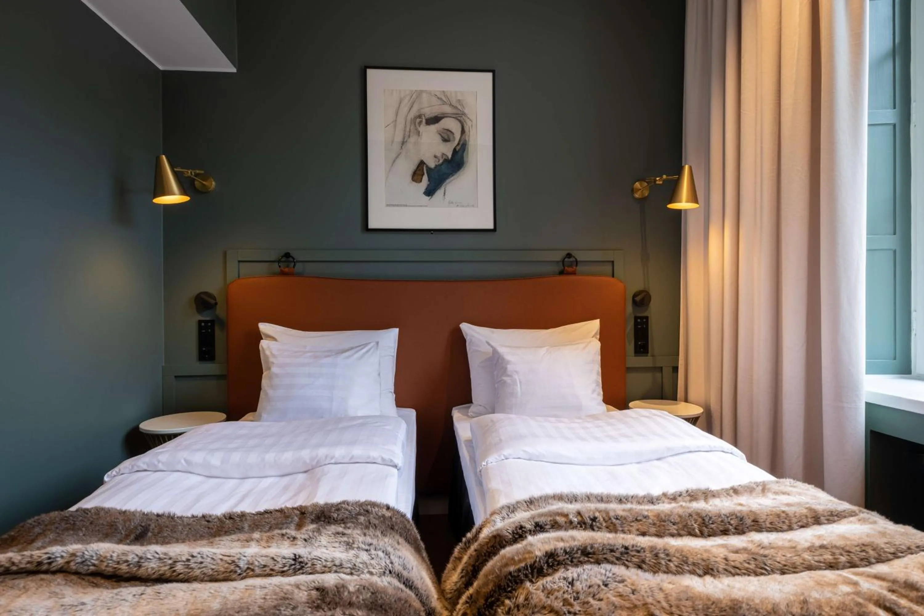 Bedroom, Bed in Scandic Grand Central Helsinki