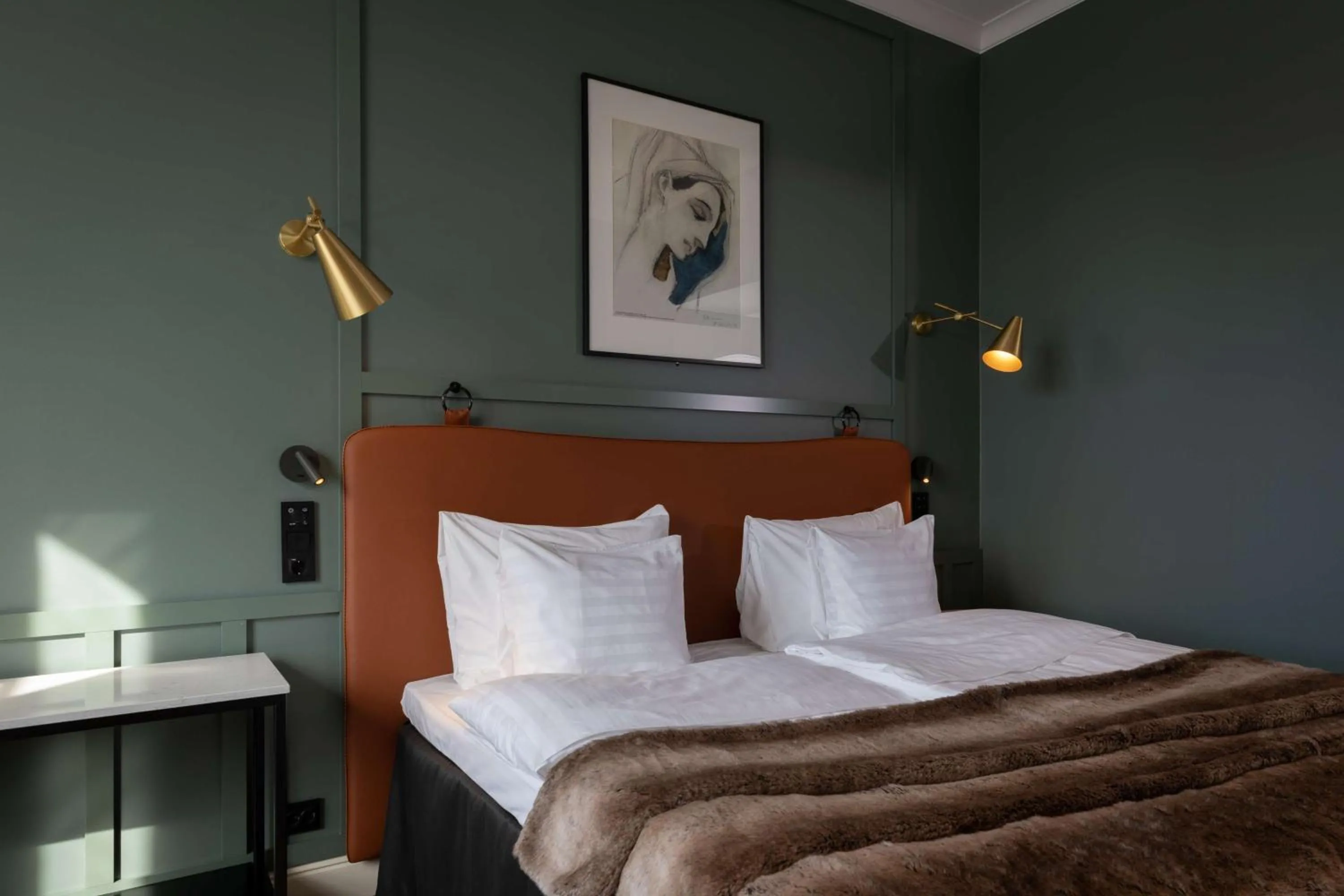 Bedroom, Bed in Scandic Grand Central Helsinki