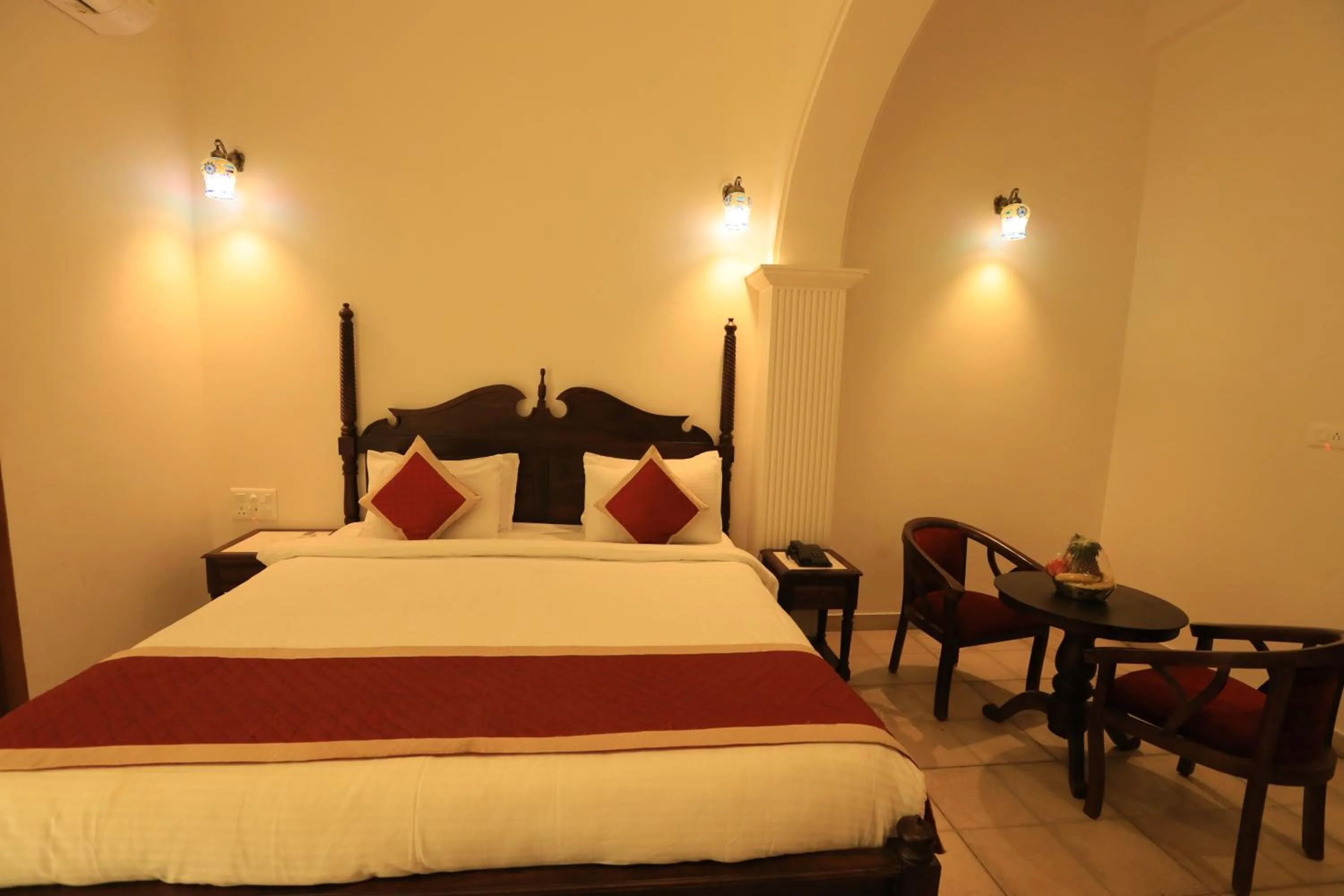 Bedroom, Bed in Rangmahal Pushkar by DIV HOSPITALITY