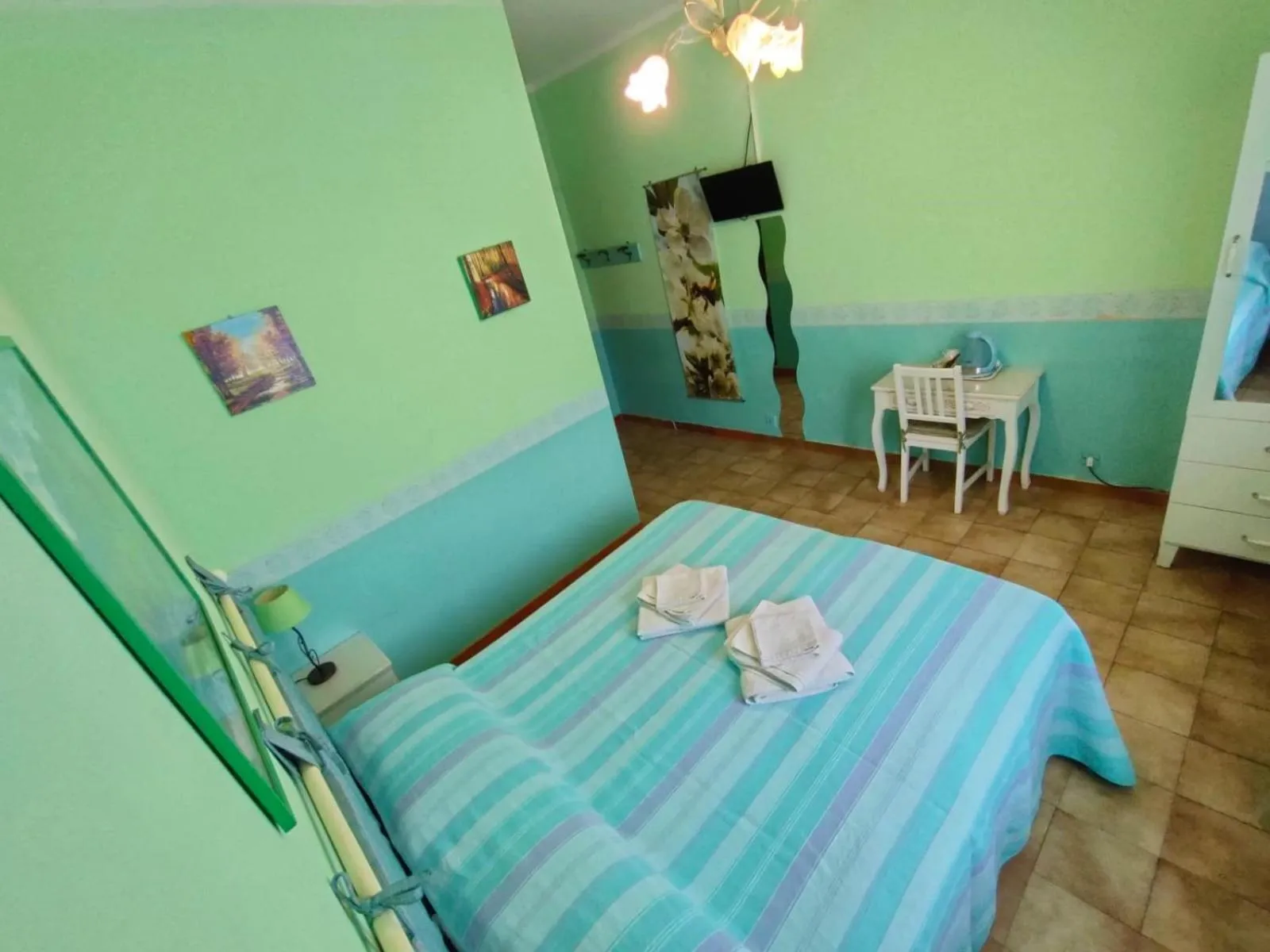 Bed in Hotel Serenella