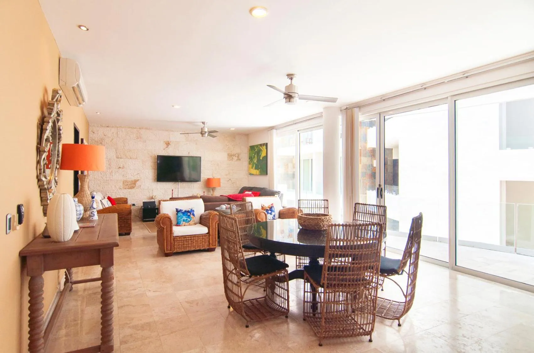 Dining area in Exceptional Location Near Beach, Pool-View Balcony