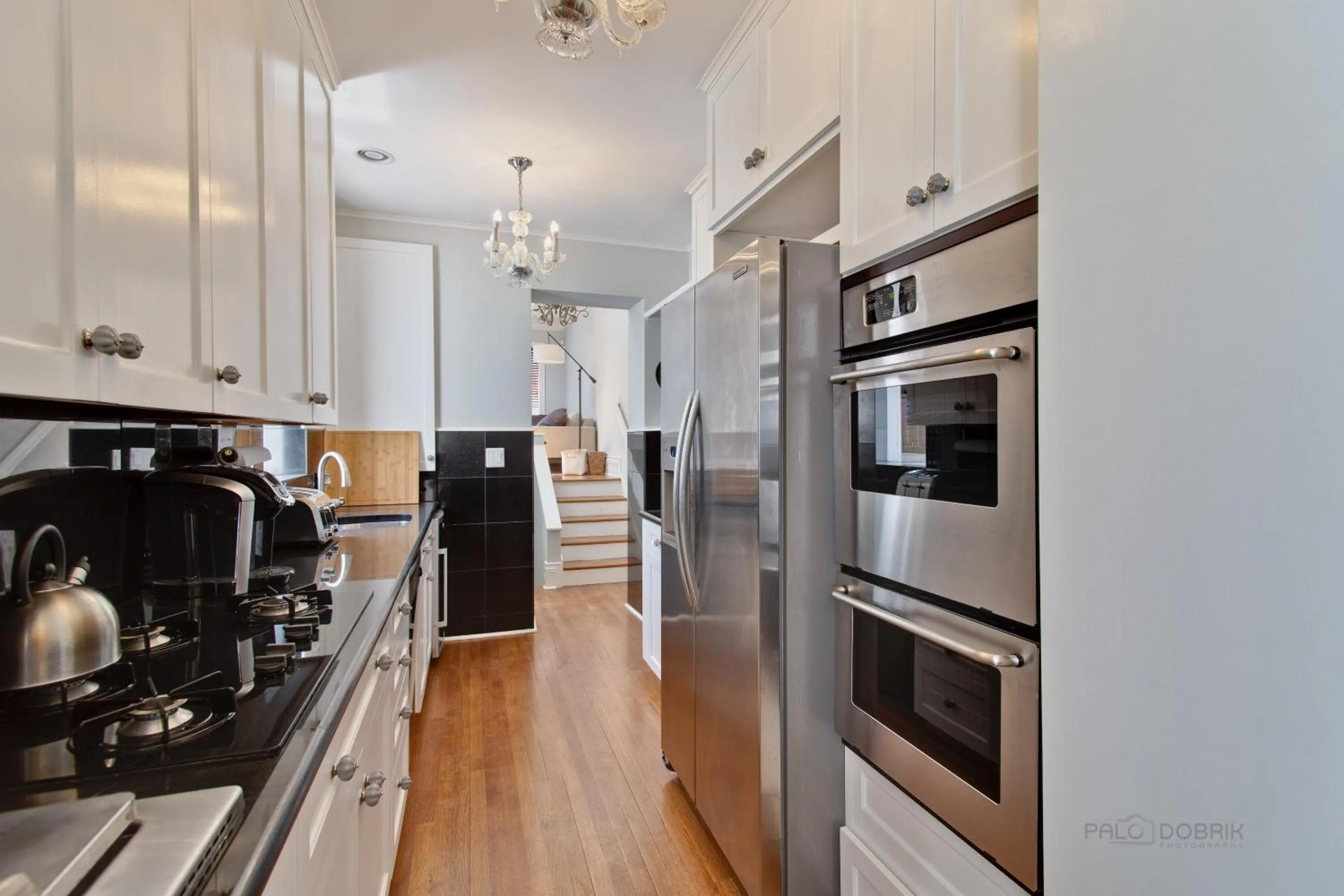 Kitchen or kitchenette in Historic luxury Townhouse in Downtown Chicago