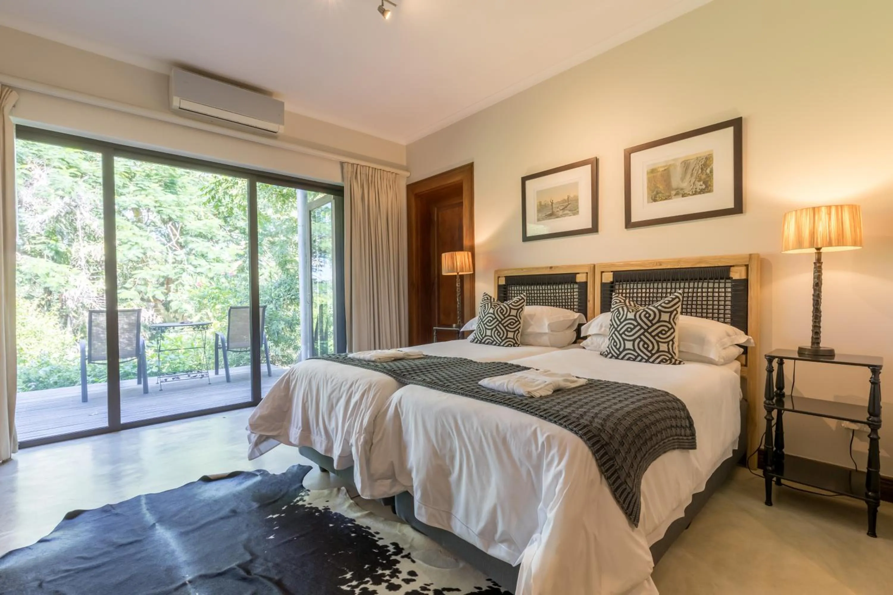 Patio, Bed in Buhala Lodge