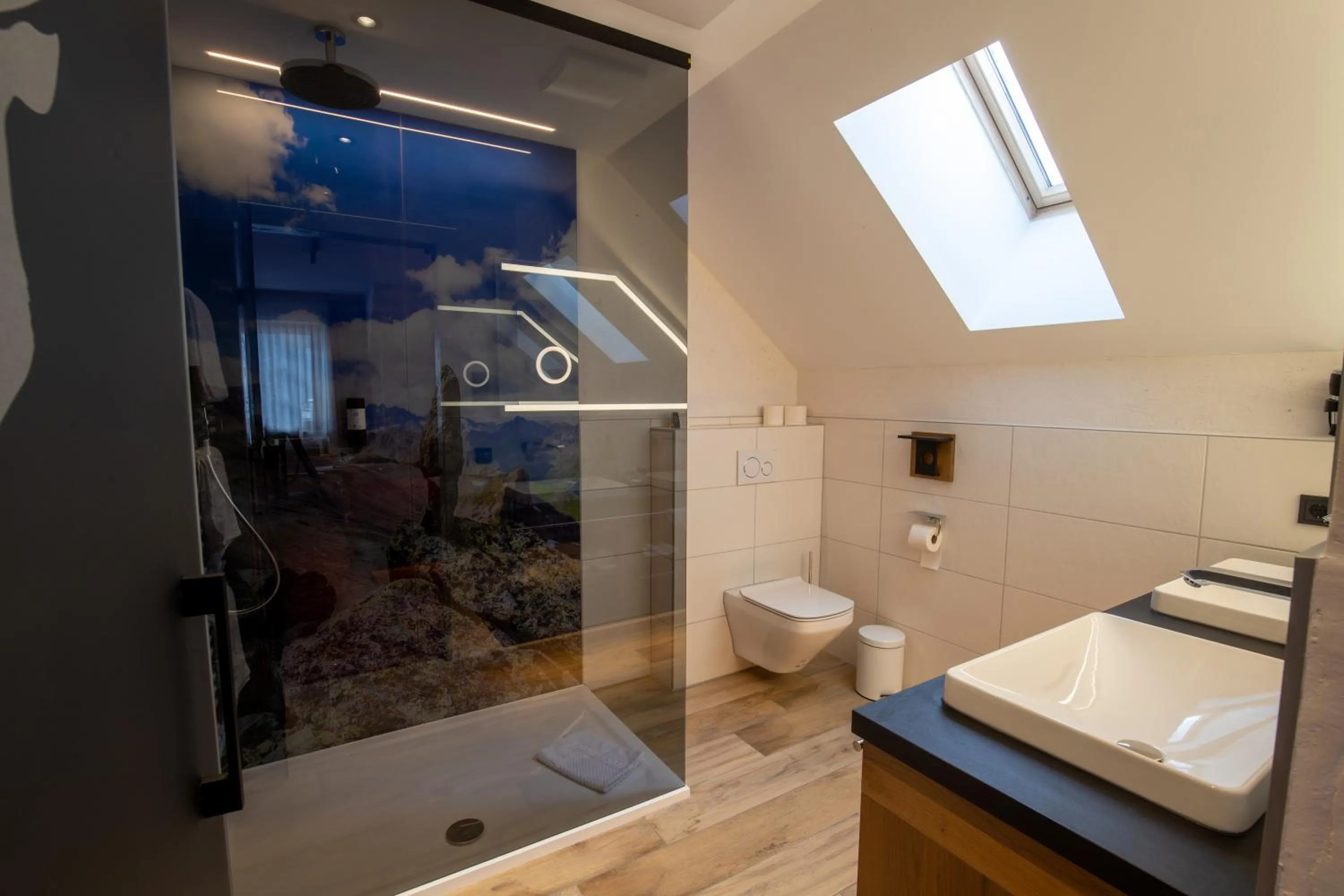 Bathroom in Hotel Garni Monte Bianco