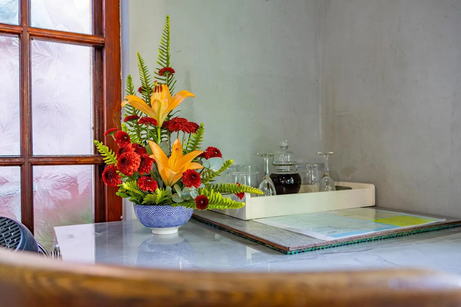 Decorative detail in Westlodge at Graskop B&B