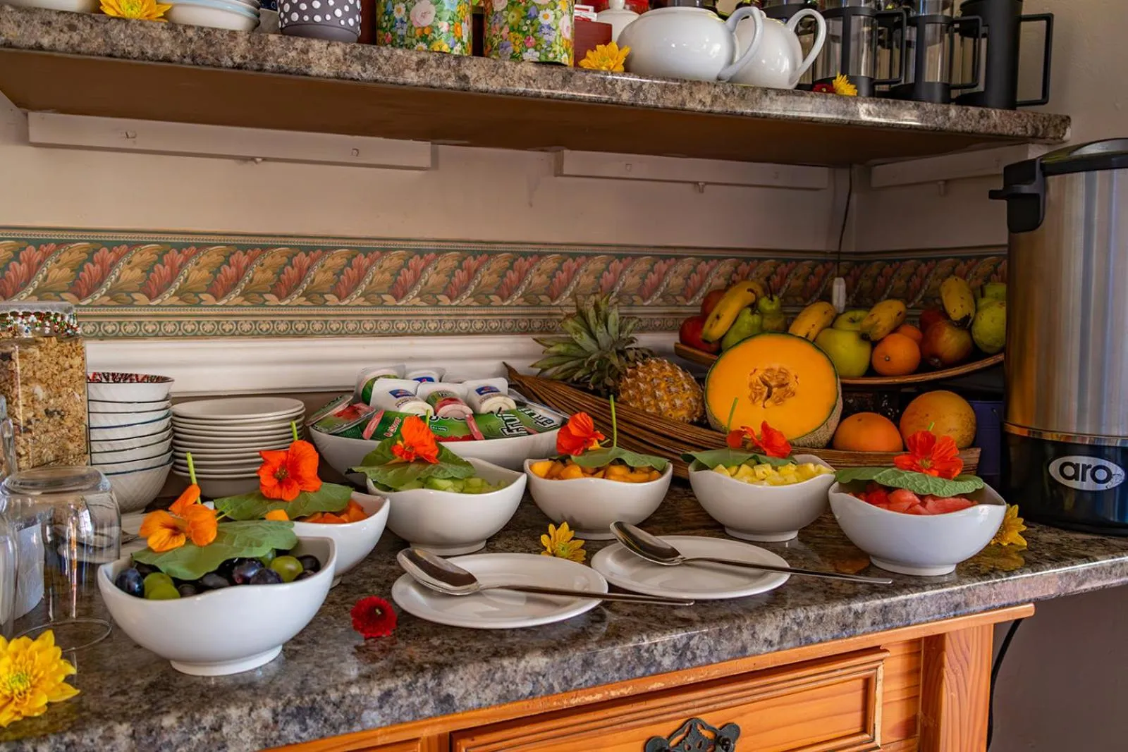 Buffet breakfast in Westlodge at Graskop B&B