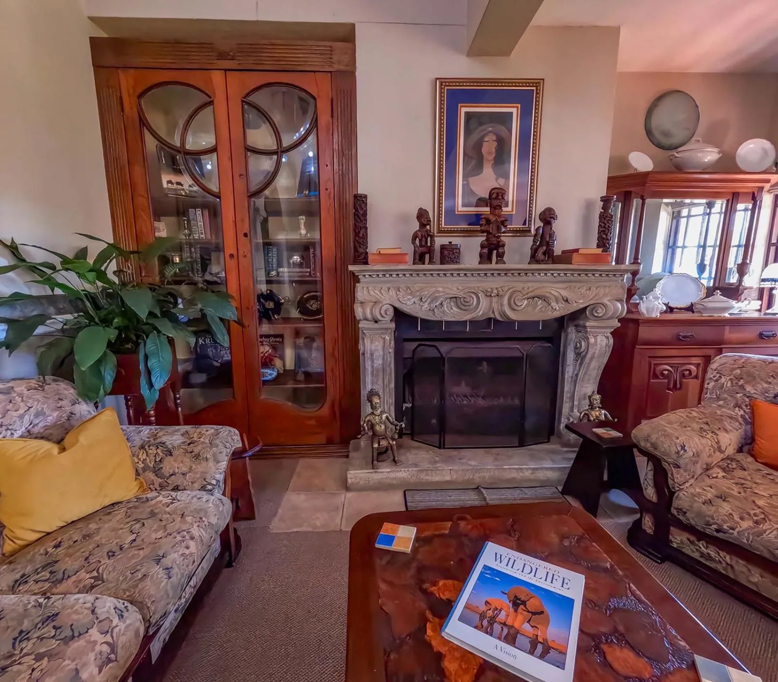 Living room in Westlodge at Graskop B&B