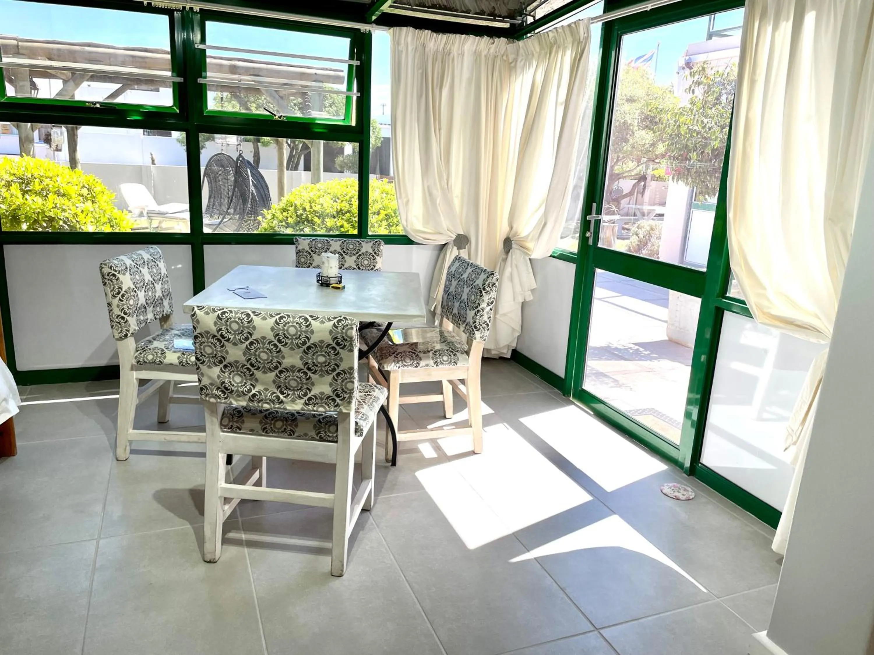 Seating area in Sandra's Guest House